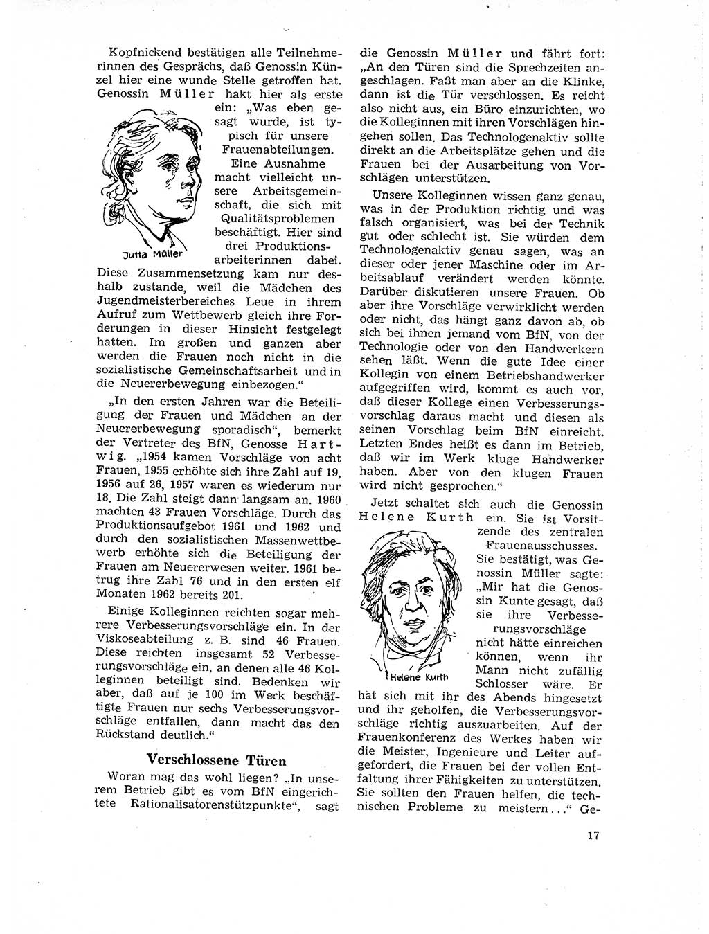 Neuer Weg (NW), Organ des Zentralkomitees (ZK) der SED (Sozialistische Einheitspartei Deutschlands) für Fragen des Parteilebens, 18. Jahrgang [Deutsche Demokratische Republik (DDR)] 1963, Seite 17 (NW ZK SED DDR 1963, S. 17)