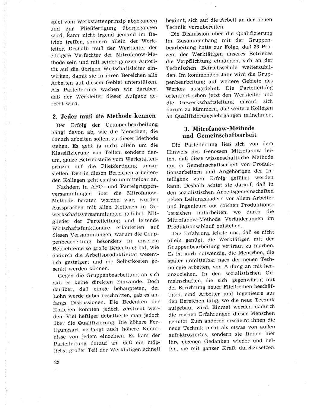 Neuer Weg (NW), Organ des Zentralkomitees (ZK) der SED (Sozialistische Einheitspartei Deutschlands) für Fragen des Parteilebens, 18. Jahrgang [Deutsche Demokratische Republik (DDR)] 1963, Seite 22 (NW ZK SED DDR 1963, S. 22)