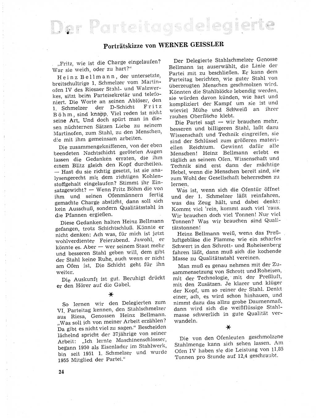 Neuer Weg (NW), Organ des Zentralkomitees (ZK) der SED (Sozialistische Einheitspartei Deutschlands) für Fragen des Parteilebens, 18. Jahrgang [Deutsche Demokratische Republik (DDR)] 1963, Seite 24 (NW ZK SED DDR 1963, S. 24)