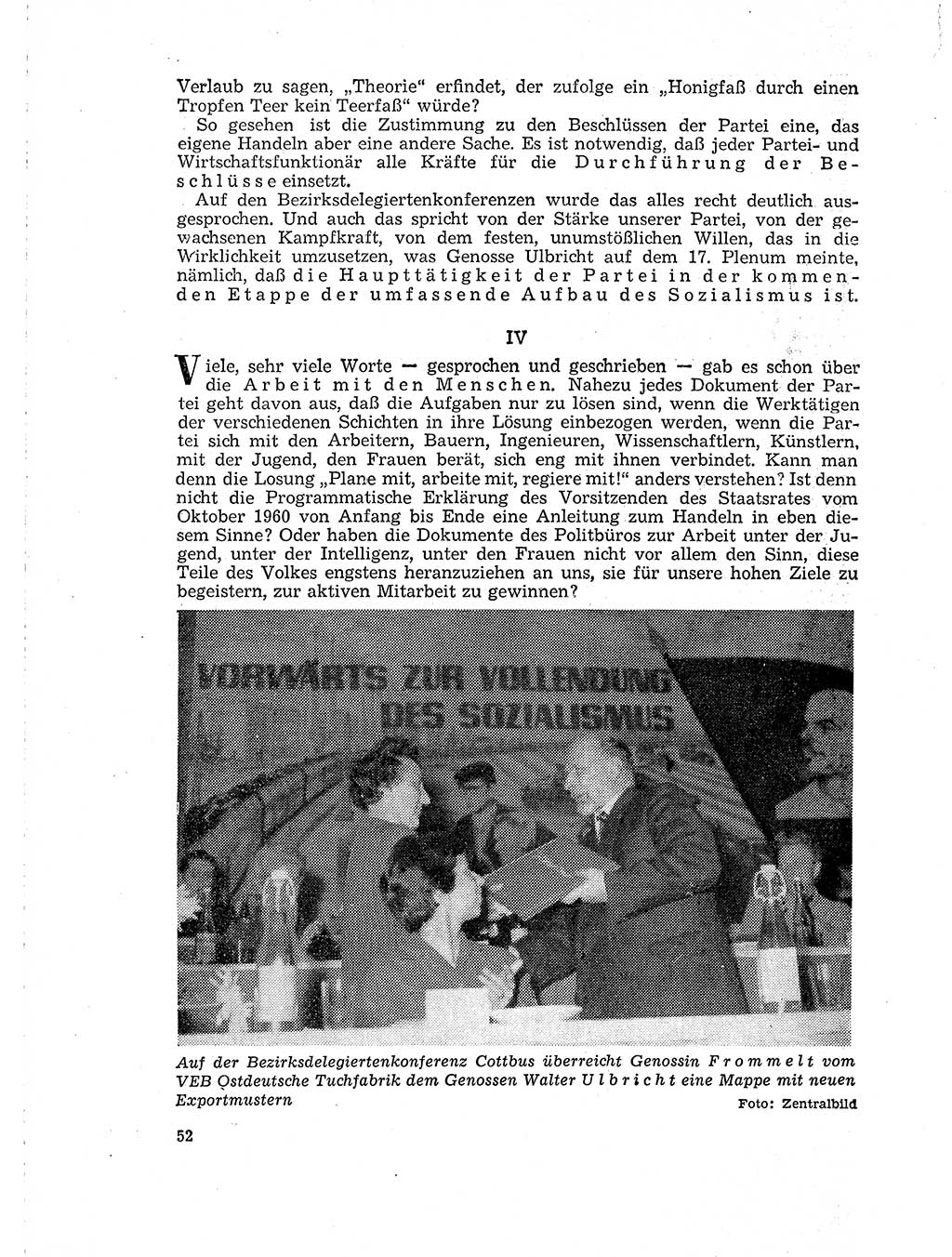 Neuer Weg (NW), Organ des Zentralkomitees (ZK) der SED (Sozialistische Einheitspartei Deutschlands) für Fragen des Parteilebens, 18. Jahrgang [Deutsche Demokratische Republik (DDR)] 1963, Seite 52 (NW ZK SED DDR 1963, S. 52)