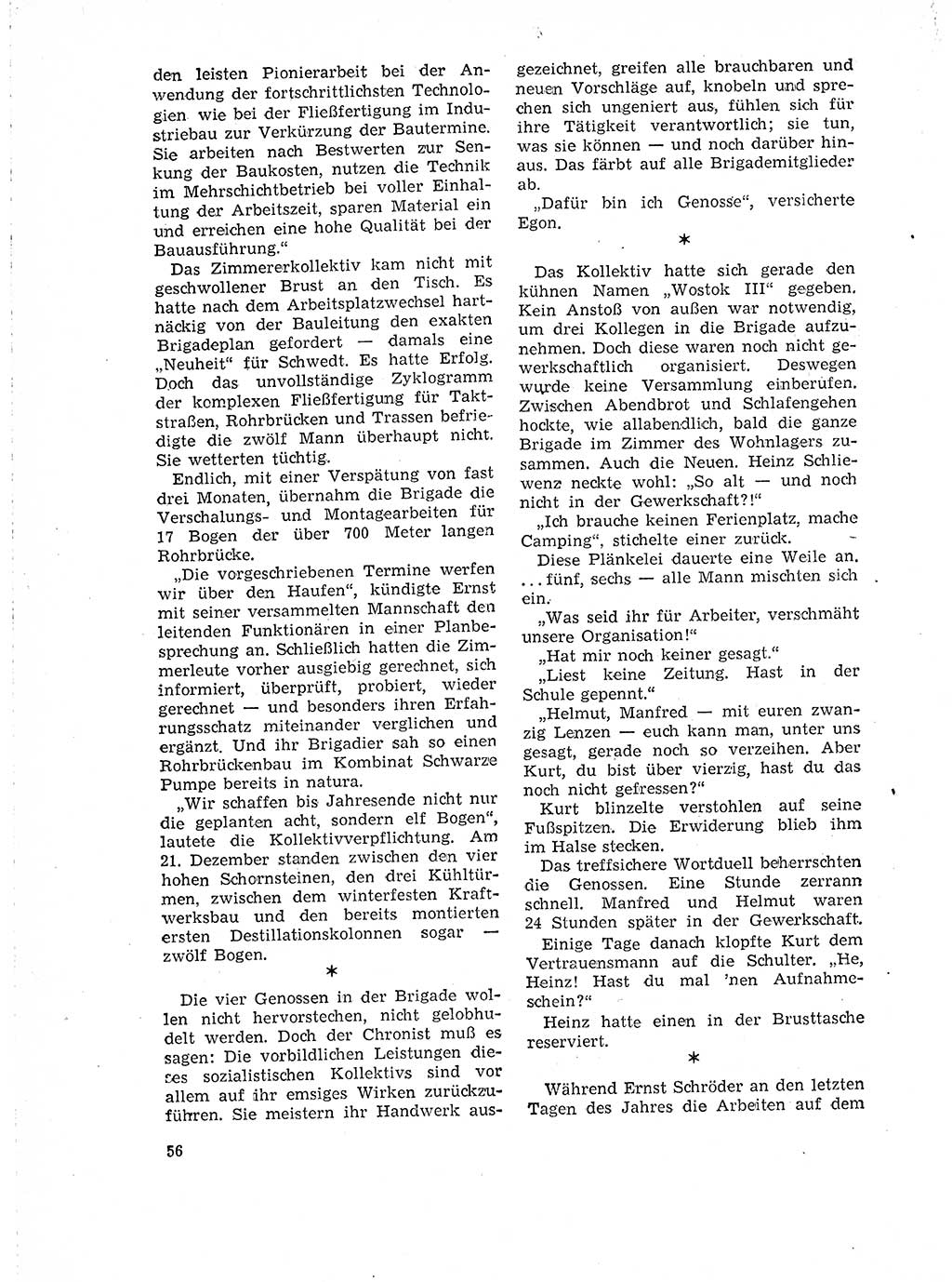 Neuer Weg (NW), Organ des Zentralkomitees (ZK) der SED (Sozialistische Einheitspartei Deutschlands) für Fragen des Parteilebens, 18. Jahrgang [Deutsche Demokratische Republik (DDR)] 1963, Seite 56 (NW ZK SED DDR 1963, S. 56)