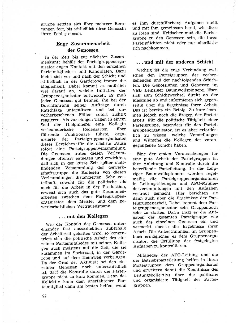 Neuer Weg (NW), Organ des Zentralkomitees (ZK) der SED (Sozialistische Einheitspartei Deutschlands) für Fragen des Parteilebens, 18. Jahrgang [Deutsche Demokratische Republik (DDR)] 1963, Seite 92 (NW ZK SED DDR 1963, S. 92)