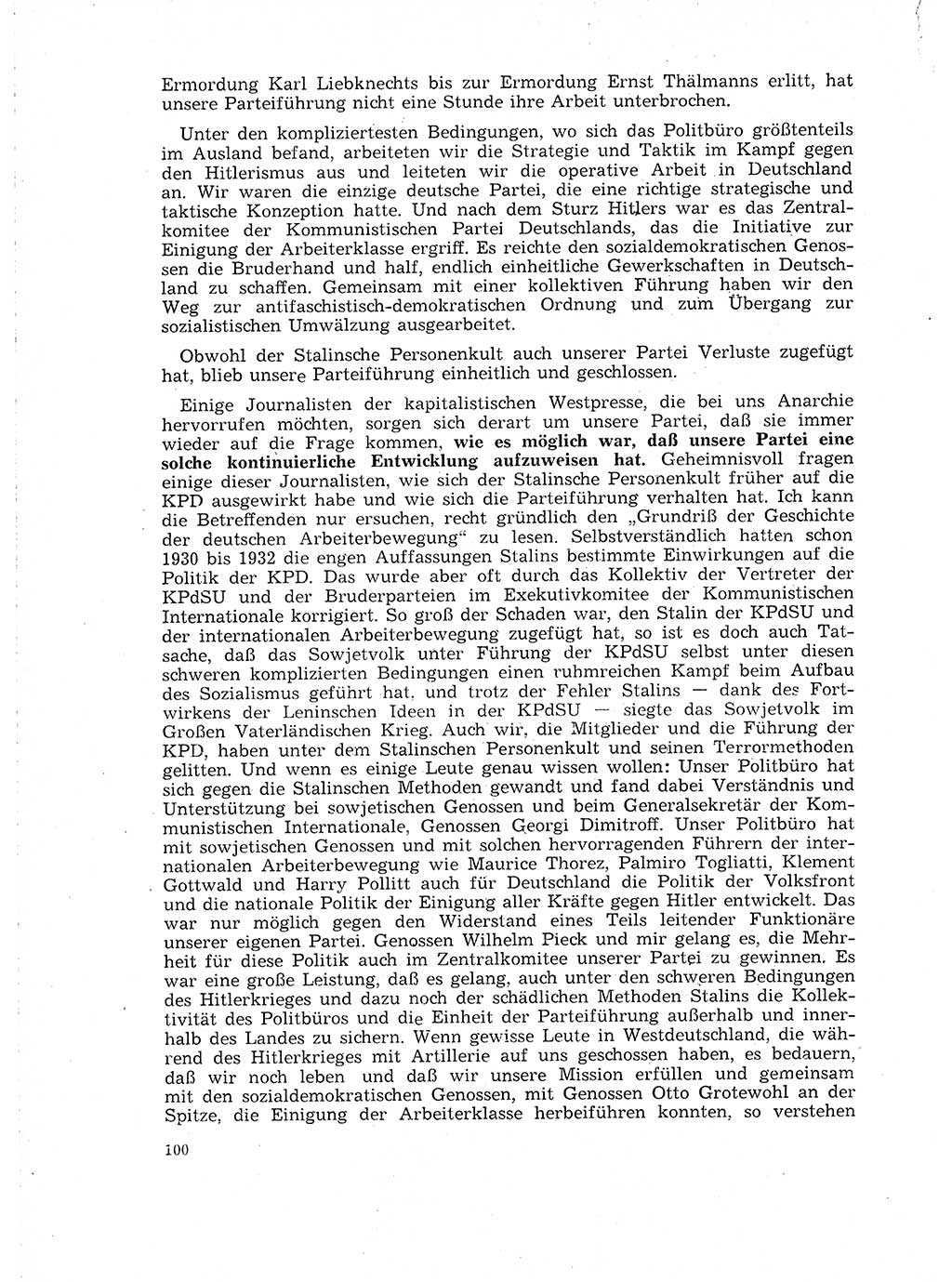 Neuer Weg (NW), Organ des Zentralkomitees (ZK) der SED (Sozialistische Einheitspartei Deutschlands) für Fragen des Parteilebens, 18. Jahrgang [Deutsche Demokratische Republik (DDR)] 1963, Seite 100 (NW ZK SED DDR 1963, S. 100)