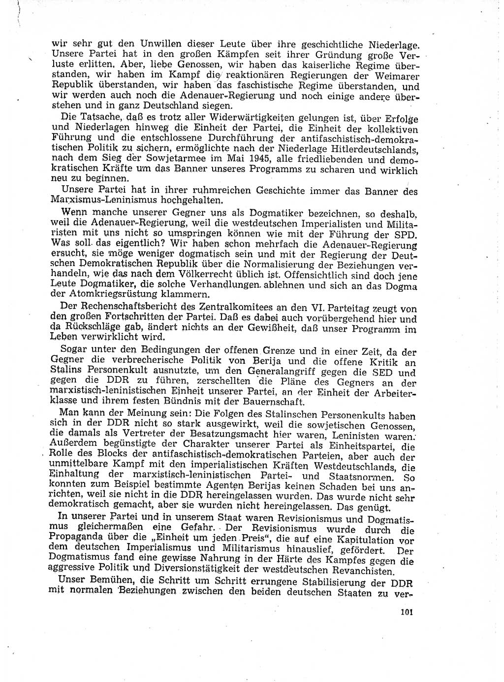 Neuer Weg (NW), Organ des Zentralkomitees (ZK) der SED (Sozialistische Einheitspartei Deutschlands) für Fragen des Parteilebens, 18. Jahrgang [Deutsche Demokratische Republik (DDR)] 1963, Seite 101 (NW ZK SED DDR 1963, S. 101)