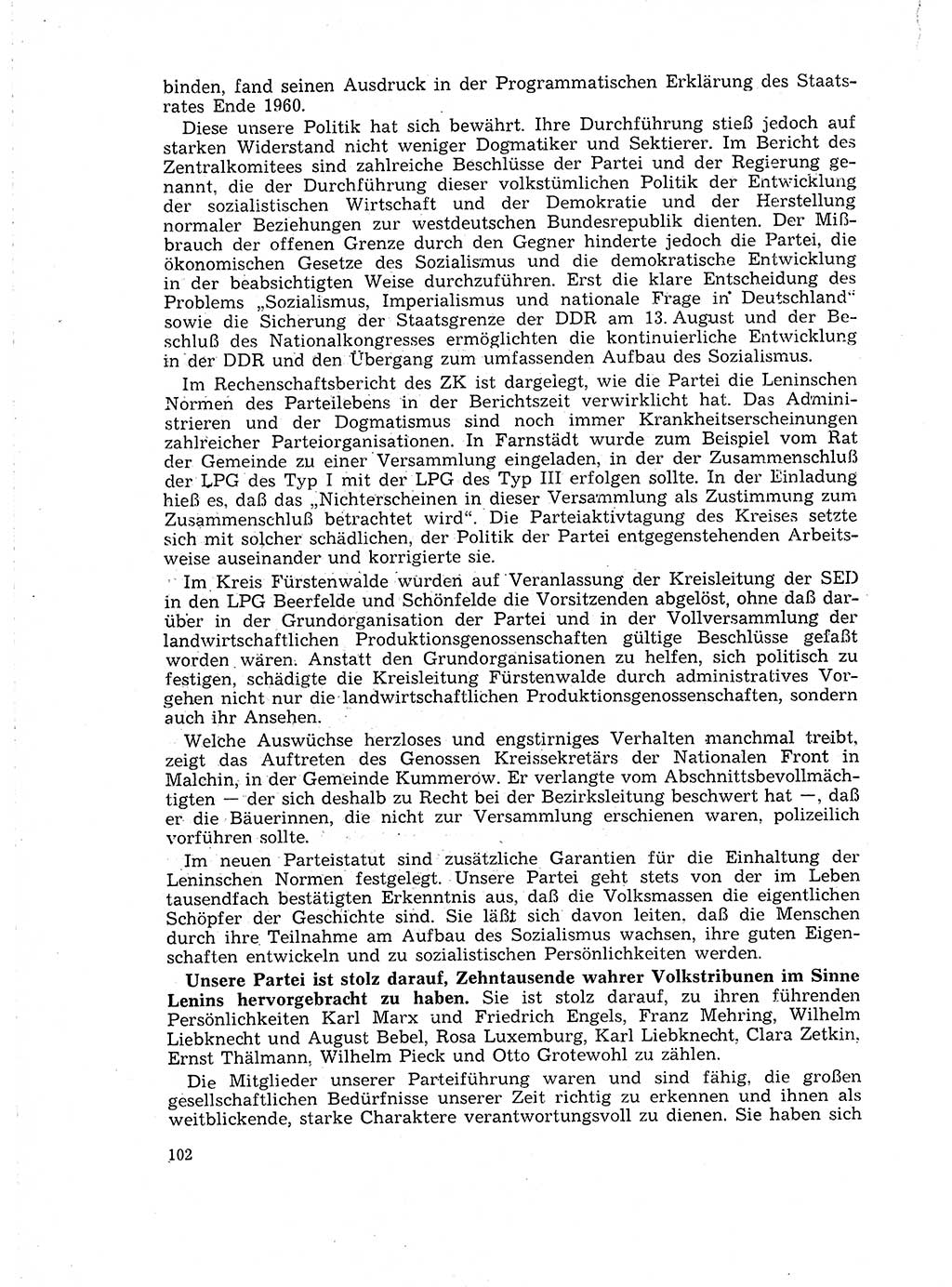 Neuer Weg (NW), Organ des Zentralkomitees (ZK) der SED (Sozialistische Einheitspartei Deutschlands) für Fragen des Parteilebens, 18. Jahrgang [Deutsche Demokratische Republik (DDR)] 1963, Seite 102 (NW ZK SED DDR 1963, S. 102)