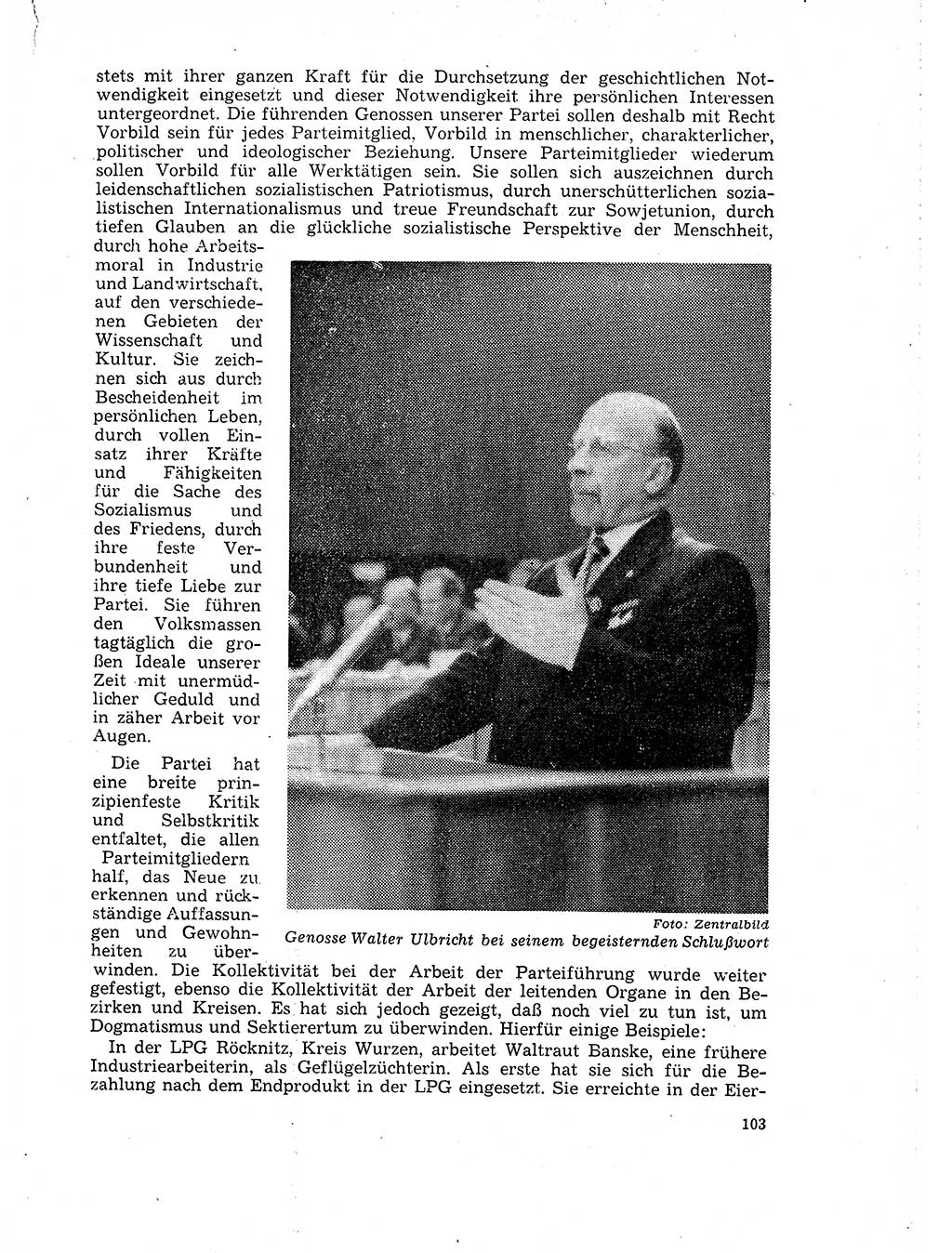Neuer Weg (NW), Organ des Zentralkomitees (ZK) der SED (Sozialistische Einheitspartei Deutschlands) für Fragen des Parteilebens, 18. Jahrgang [Deutsche Demokratische Republik (DDR)] 1963, Seite 103 (NW ZK SED DDR 1963, S. 103)