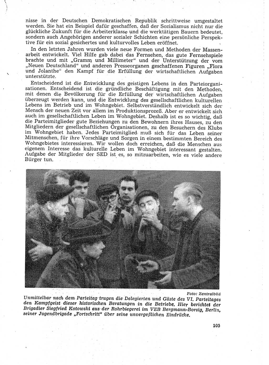 Neuer Weg (NW), Organ des Zentralkomitees (ZK) der SED (Sozialistische Einheitspartei Deutschlands) für Fragen des Parteilebens, 18. Jahrgang [Deutsche Demokratische Republik (DDR)] 1963, Seite 105 (NW ZK SED DDR 1963, S. 105)