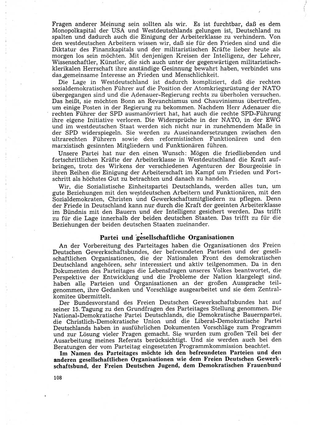 Neuer Weg (NW), Organ des Zentralkomitees (ZK) der SED (Sozialistische Einheitspartei Deutschlands) für Fragen des Parteilebens, 18. Jahrgang [Deutsche Demokratische Republik (DDR)] 1963, Seite 108 (NW ZK SED DDR 1963, S. 108)