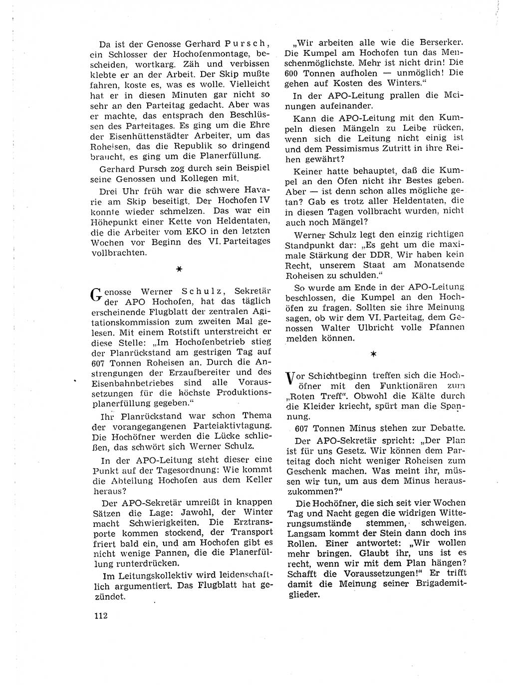 Neuer Weg (NW), Organ des Zentralkomitees (ZK) der SED (Sozialistische Einheitspartei Deutschlands) für Fragen des Parteilebens, 18. Jahrgang [Deutsche Demokratische Republik (DDR)] 1963, Seite 112 (NW ZK SED DDR 1963, S. 112)