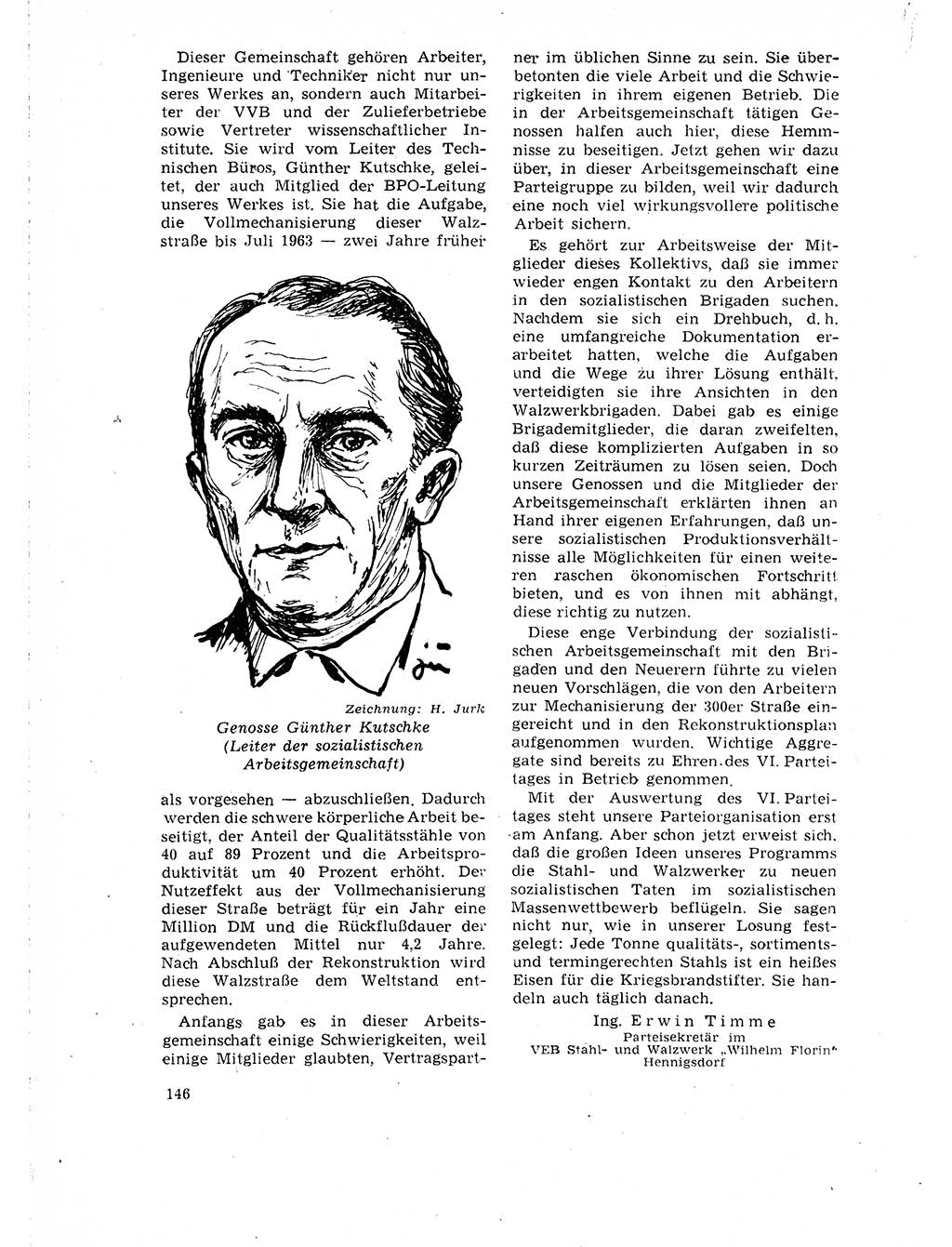 Neuer Weg (NW), Organ des Zentralkomitees (ZK) der SED (Sozialistische Einheitspartei Deutschlands) für Fragen des Parteilebens, 18. Jahrgang [Deutsche Demokratische Republik (DDR)] 1963, Seite 146 (NW ZK SED DDR 1963, S. 146)