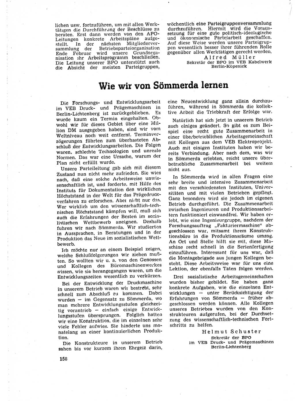 Neuer Weg (NW), Organ des Zentralkomitees (ZK) der SED (Sozialistische Einheitspartei Deutschlands) für Fragen des Parteilebens, 18. Jahrgang [Deutsche Demokratische Republik (DDR)] 1963, Seite 158 (NW ZK SED DDR 1963, S. 158)