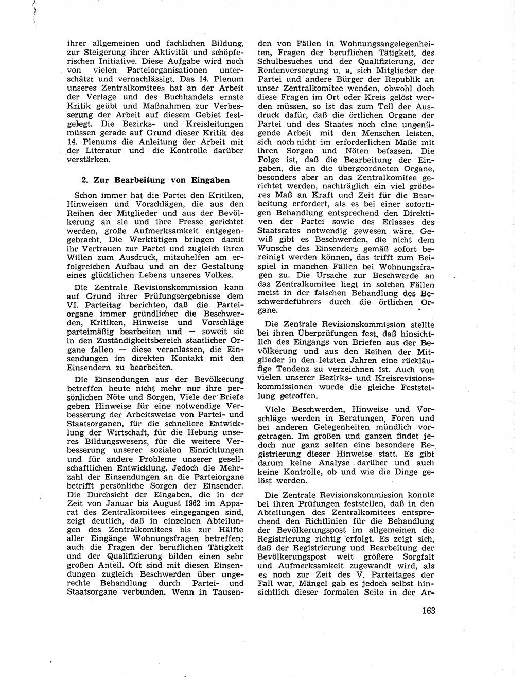 Neuer Weg (NW), Organ des Zentralkomitees (ZK) der SED (Sozialistische Einheitspartei Deutschlands) für Fragen des Parteilebens, 18. Jahrgang [Deutsche Demokratische Republik (DDR)] 1963, Seite 163 (NW ZK SED DDR 1963, S. 163)
