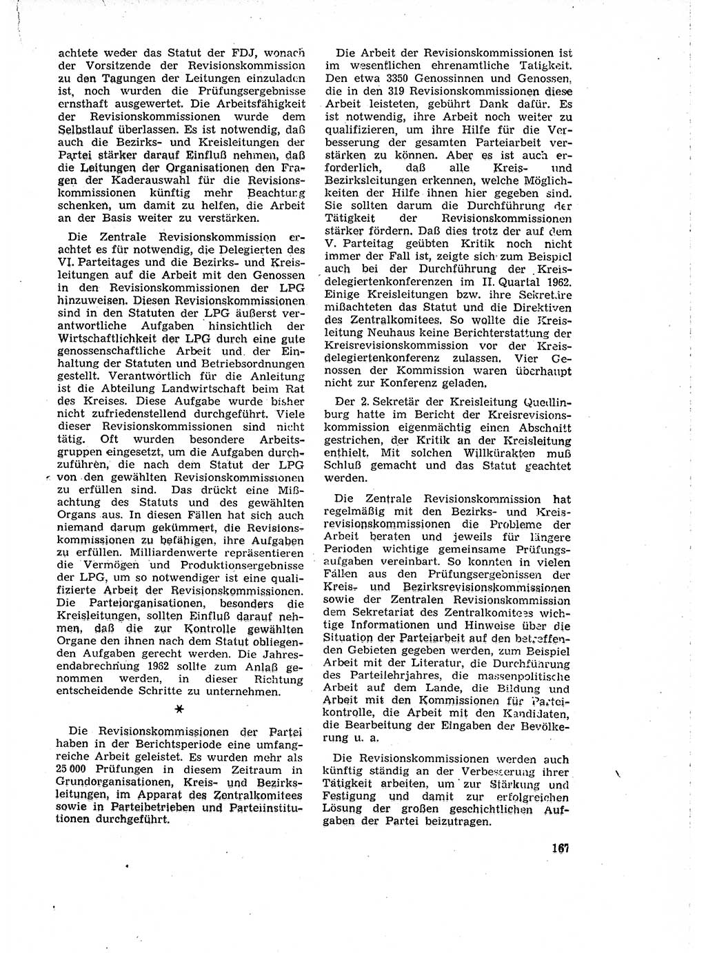 Neuer Weg (NW), Organ des Zentralkomitees (ZK) der SED (Sozialistische Einheitspartei Deutschlands) für Fragen des Parteilebens, 18. Jahrgang [Deutsche Demokratische Republik (DDR)] 1963, Seite 167 (NW ZK SED DDR 1963, S. 167)