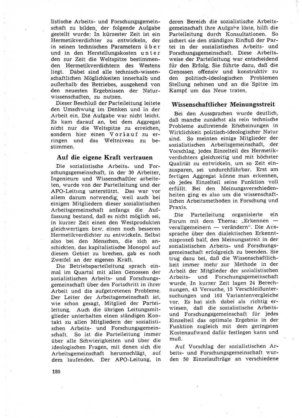 Neuer Weg (NW), Organ des Zentralkomitees (ZK) der SED (Sozialistische Einheitspartei Deutschlands) für Fragen des Parteilebens, 18. Jahrgang [Deutsche Demokratische Republik (DDR)] 1963, Seite 180 (NW ZK SED DDR 1963, S. 180)