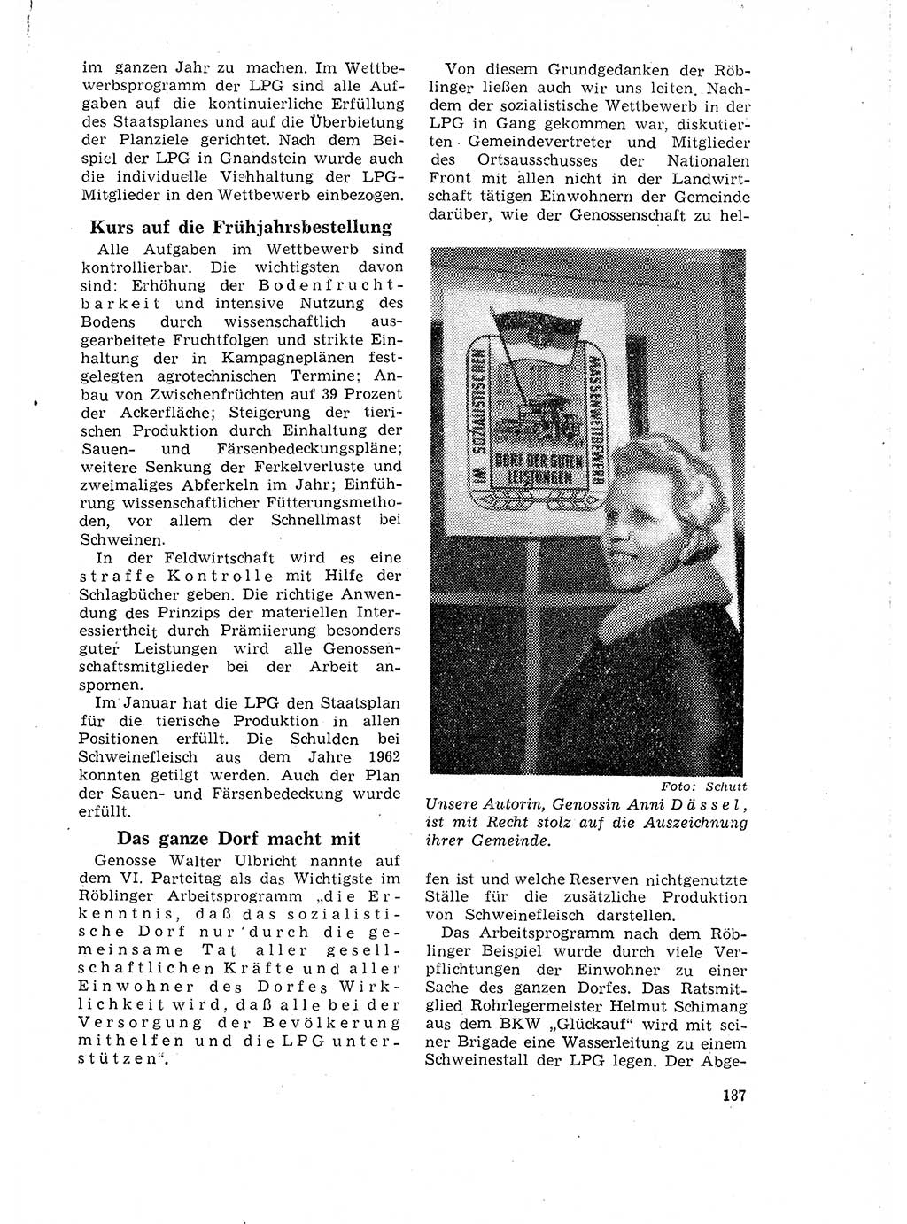 Neuer Weg (NW), Organ des Zentralkomitees (ZK) der SED (Sozialistische Einheitspartei Deutschlands) für Fragen des Parteilebens, 18. Jahrgang [Deutsche Demokratische Republik (DDR)] 1963, Seite 187 (NW ZK SED DDR 1963, S. 187)