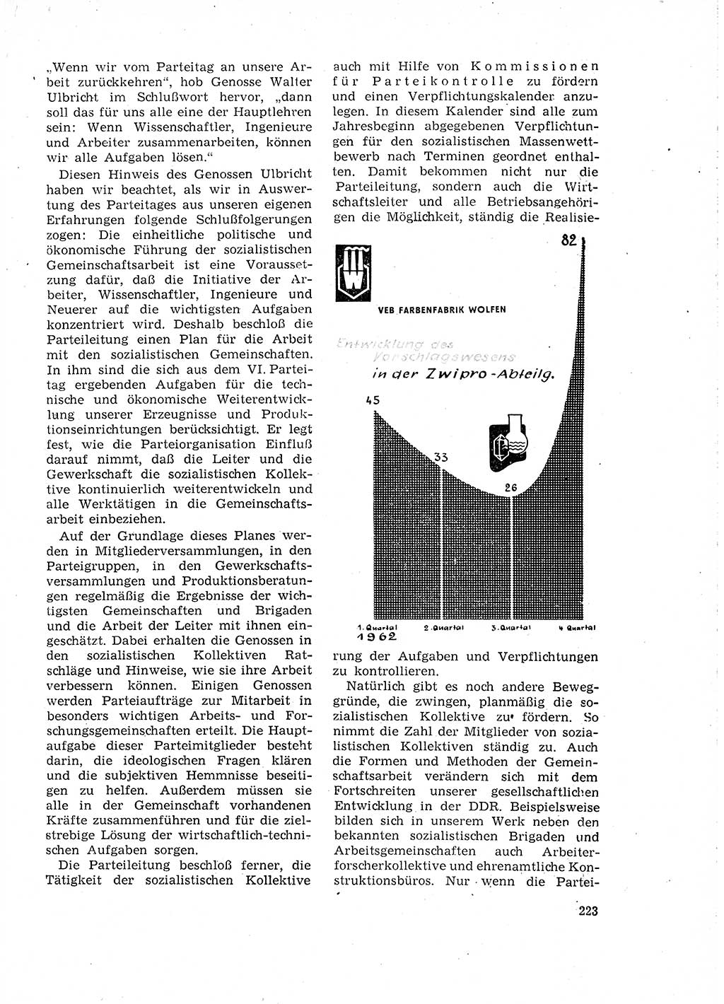 Neuer Weg (NW), Organ des Zentralkomitees (ZK) der SED (Sozialistische Einheitspartei Deutschlands) für Fragen des Parteilebens, 18. Jahrgang [Deutsche Demokratische Republik (DDR)] 1963, Seite 223 (NW ZK SED DDR 1963, S. 223)