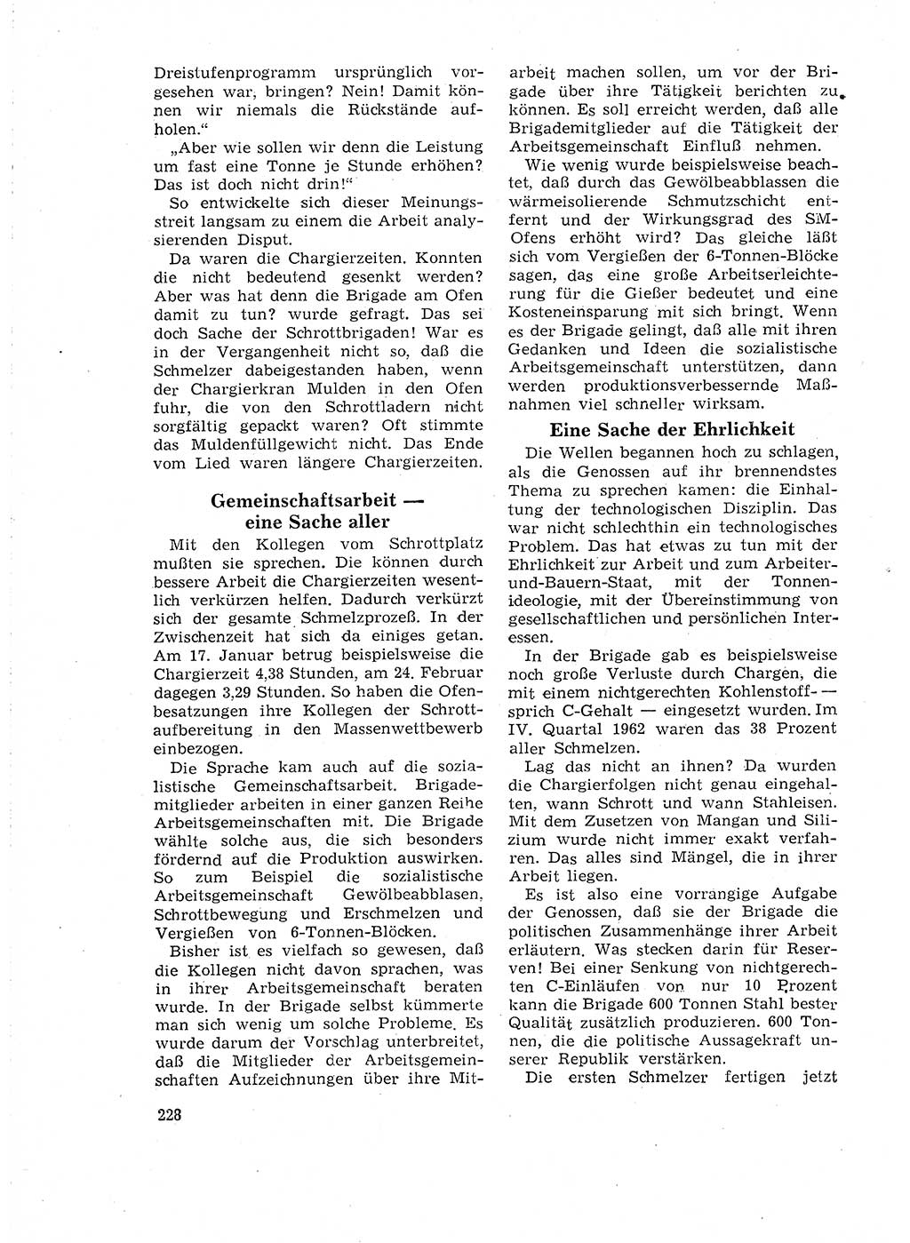 Neuer Weg (NW), Organ des Zentralkomitees (ZK) der SED (Sozialistische Einheitspartei Deutschlands) für Fragen des Parteilebens, 18. Jahrgang [Deutsche Demokratische Republik (DDR)] 1963, Seite 228 (NW ZK SED DDR 1963, S. 228)