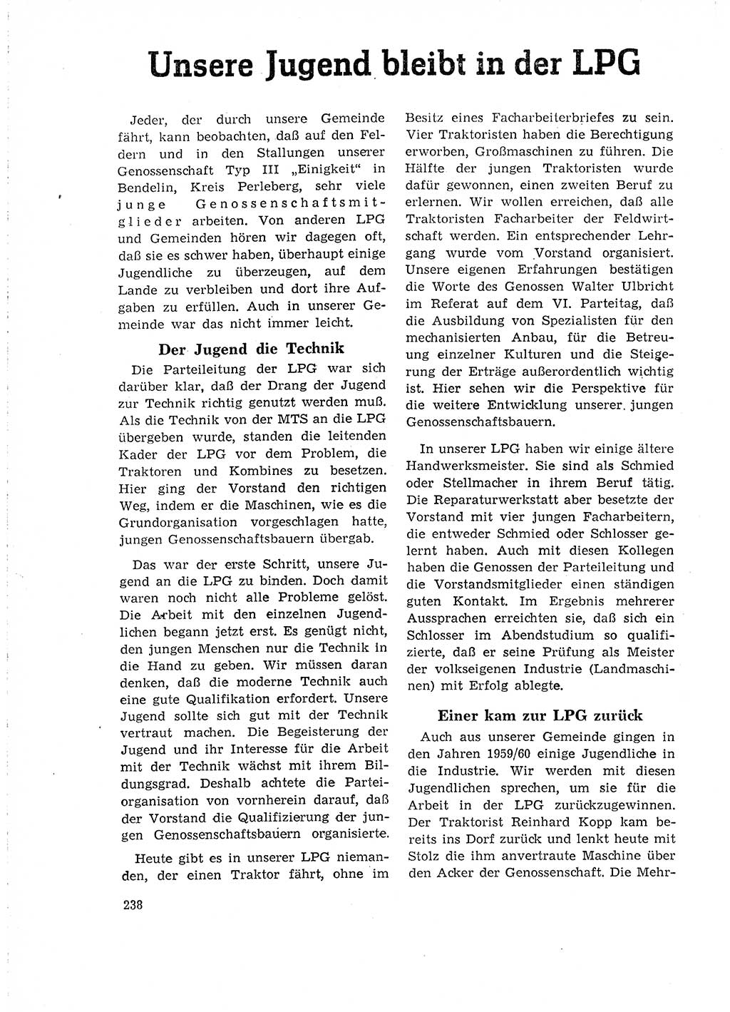 Neuer Weg (NW), Organ des Zentralkomitees (ZK) der SED (Sozialistische Einheitspartei Deutschlands) für Fragen des Parteilebens, 18. Jahrgang [Deutsche Demokratische Republik (DDR)] 1963, Seite 238 (NW ZK SED DDR 1963, S. 238)