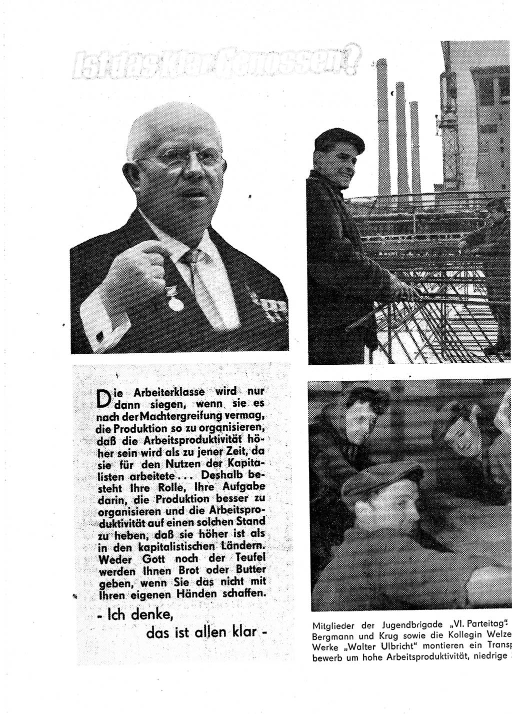 Neuer Weg (NW), Organ des Zentralkomitees (ZK) der SED (Sozialistische Einheitspartei Deutschlands) für Fragen des Parteilebens, 18. Jahrgang [Deutsche Demokratische Republik (DDR)] 1963, Seite 240 (NW ZK SED DDR 1963, S. 240)