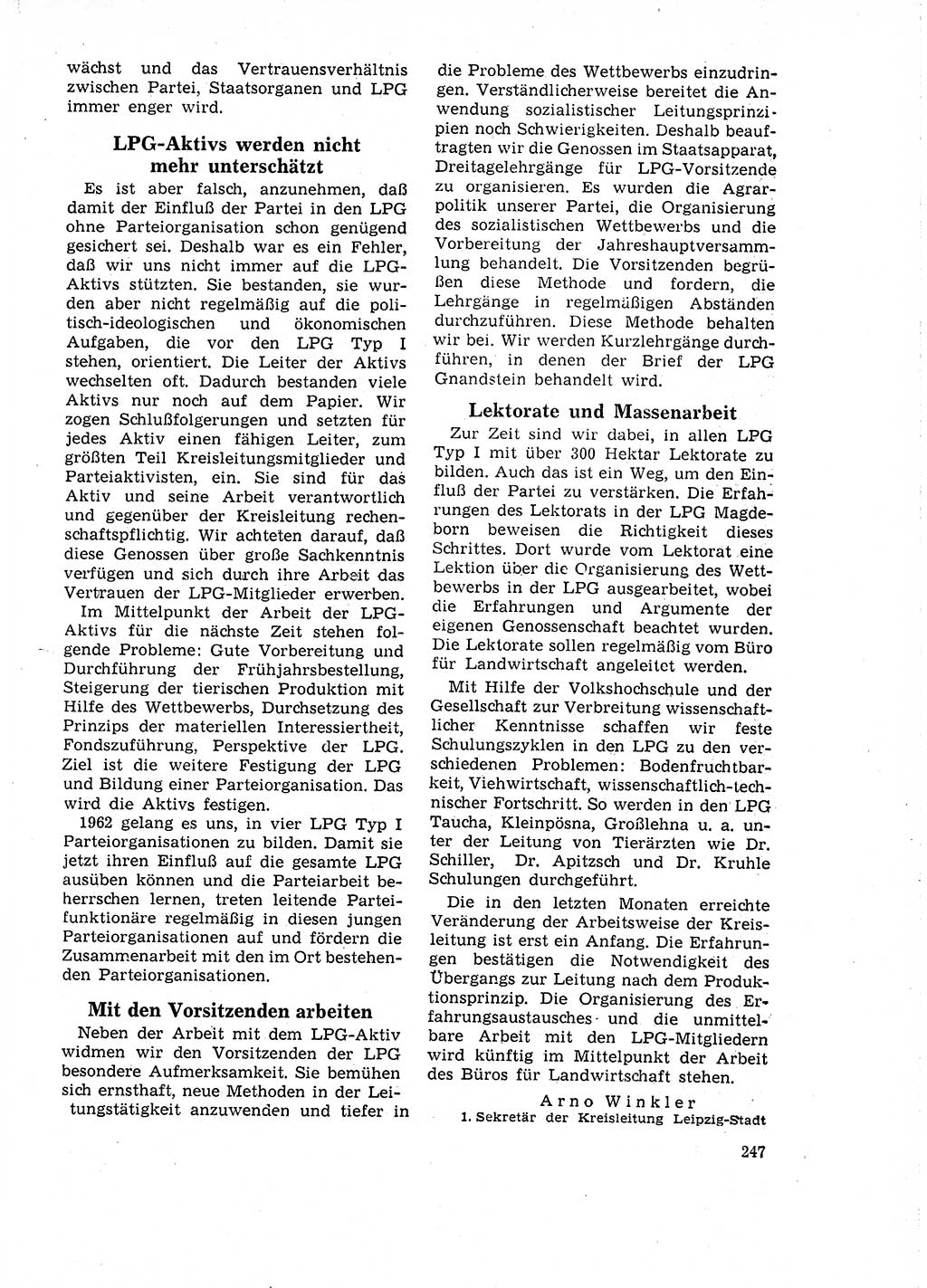 Neuer Weg (NW), Organ des Zentralkomitees (ZK) der SED (Sozialistische Einheitspartei Deutschlands) für Fragen des Parteilebens, 18. Jahrgang [Deutsche Demokratische Republik (DDR)] 1963, Seite 247 (NW ZK SED DDR 1963, S. 247)