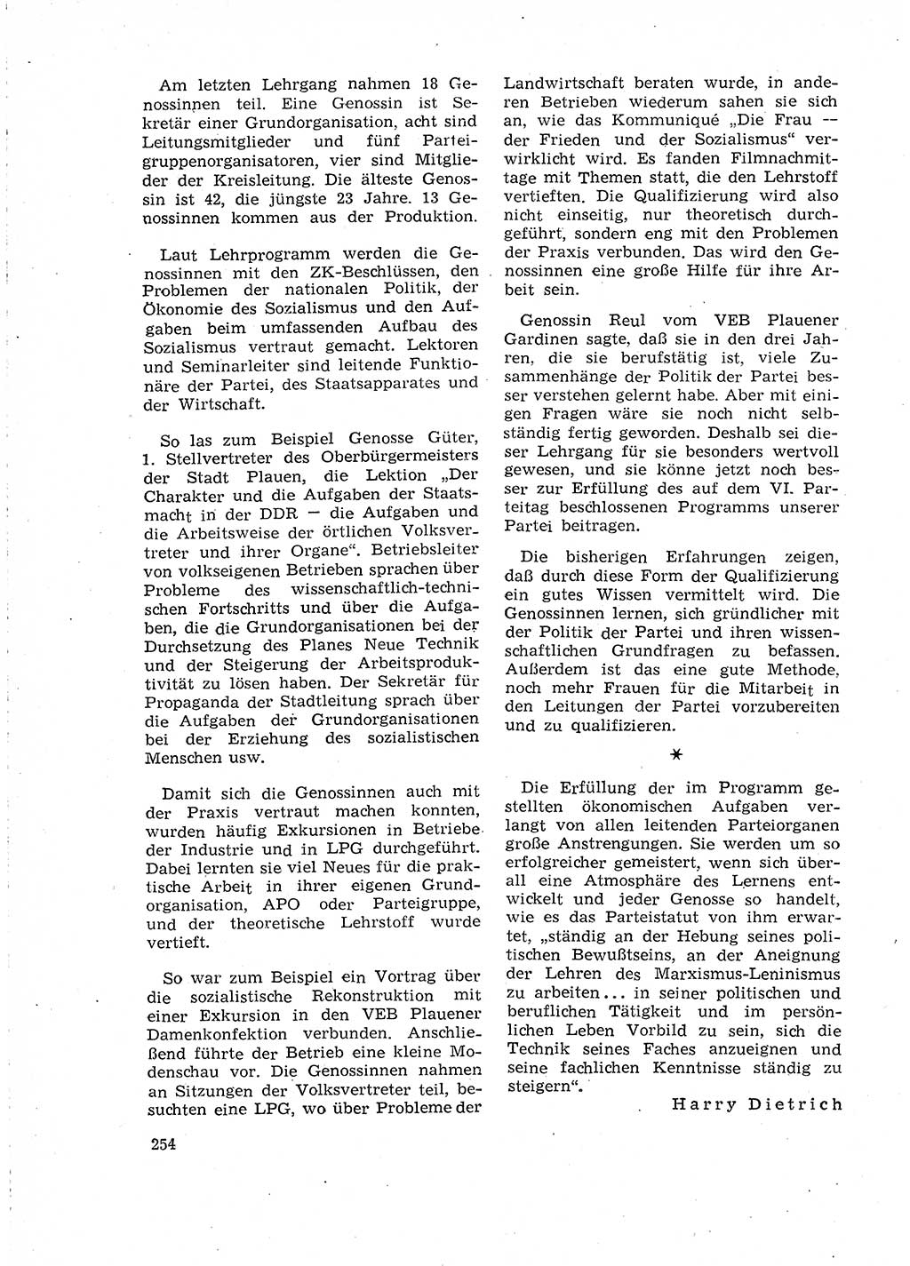 Neuer Weg (NW), Organ des Zentralkomitees (ZK) der SED (Sozialistische Einheitspartei Deutschlands) für Fragen des Parteilebens, 18. Jahrgang [Deutsche Demokratische Republik (DDR)] 1963, Seite 254 (NW ZK SED DDR 1963, S. 254)
