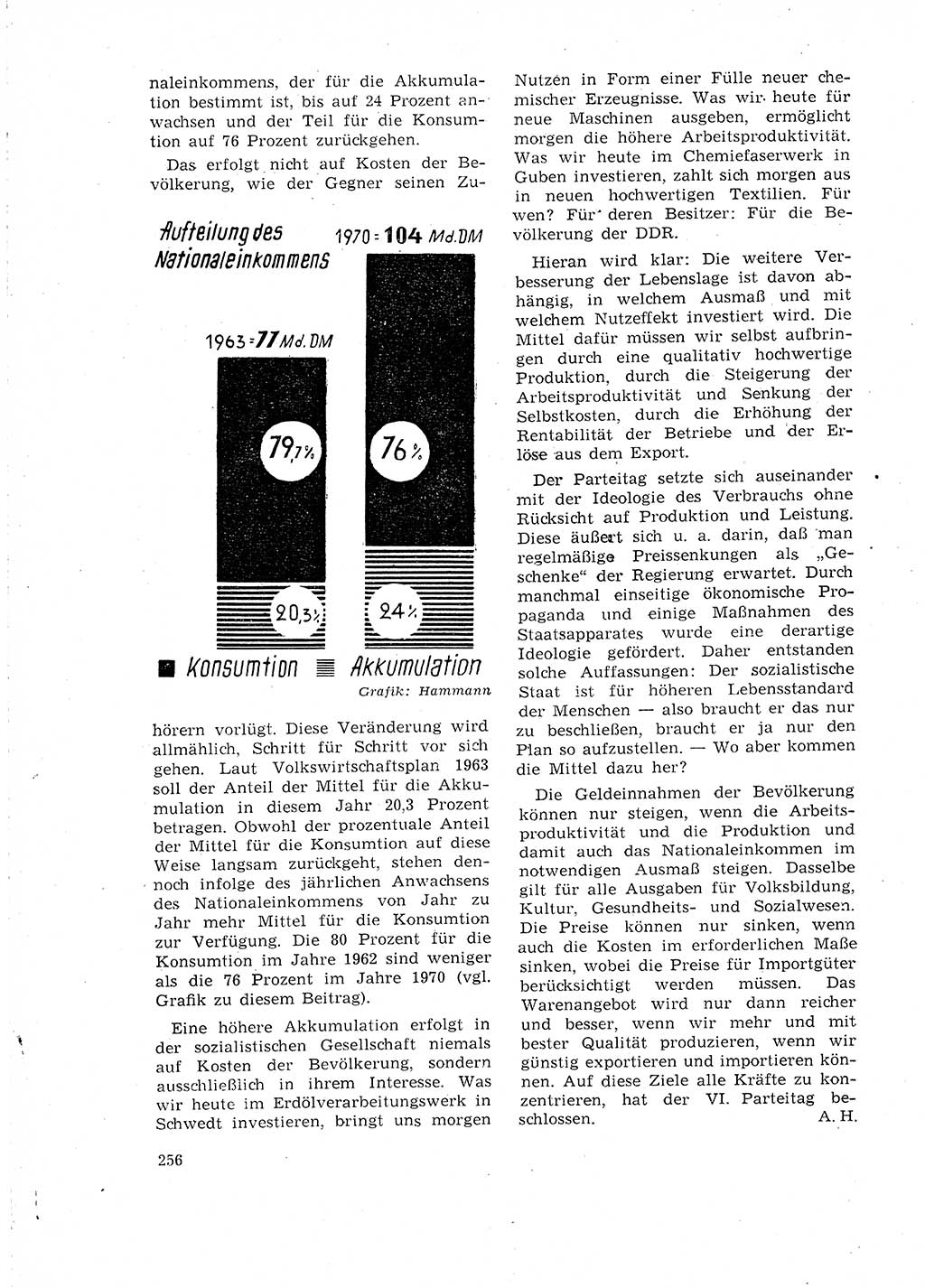 Neuer Weg (NW), Organ des Zentralkomitees (ZK) der SED (Sozialistische Einheitspartei Deutschlands) für Fragen des Parteilebens, 18. Jahrgang [Deutsche Demokratische Republik (DDR)] 1963, Seite 256 (NW ZK SED DDR 1963, S. 256)