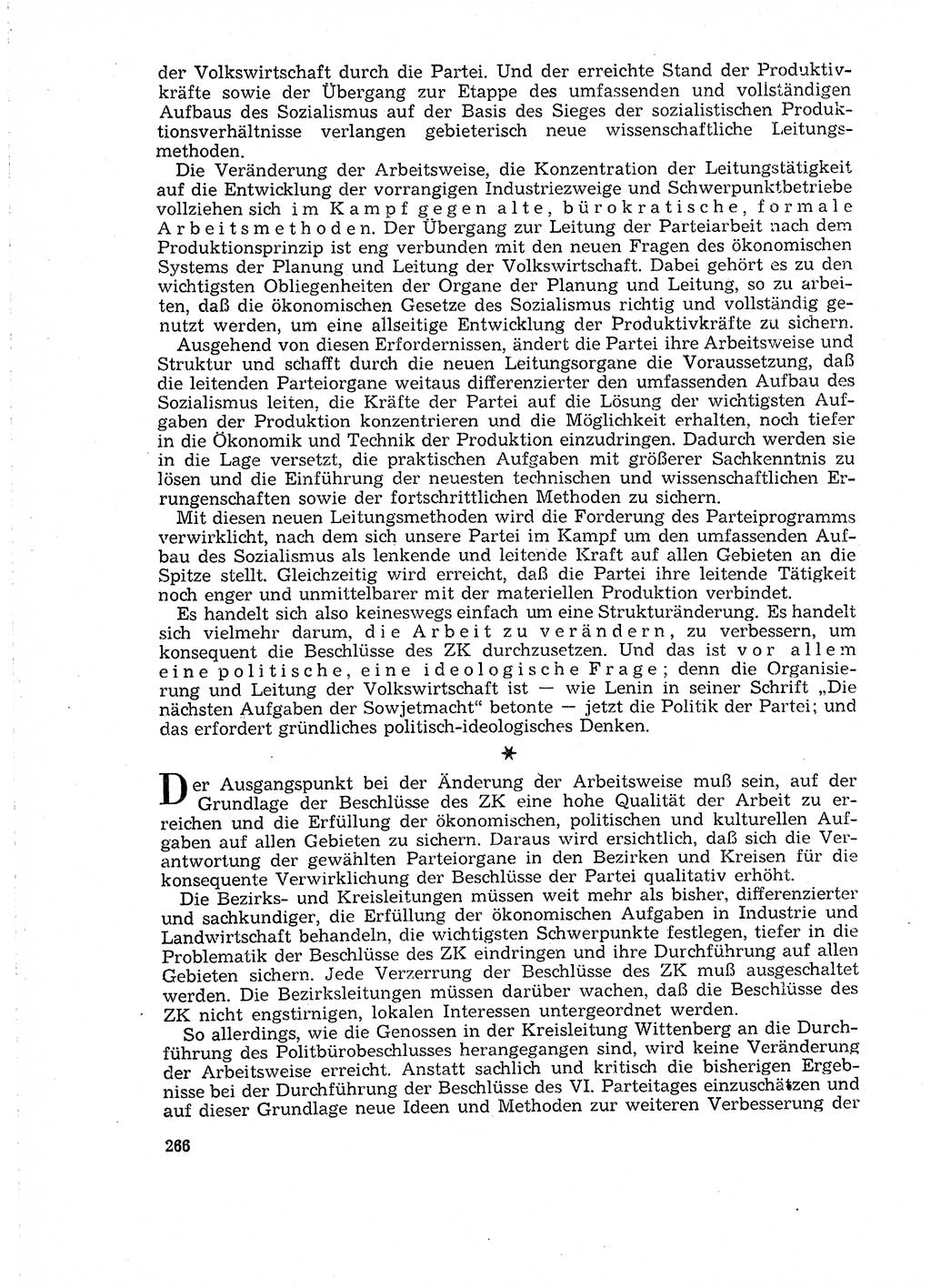 Neuer Weg (NW), Organ des Zentralkomitees (ZK) der SED (Sozialistische Einheitspartei Deutschlands) für Fragen des Parteilebens, 18. Jahrgang [Deutsche Demokratische Republik (DDR)] 1963, Seite 266 (NW ZK SED DDR 1963, S. 266)