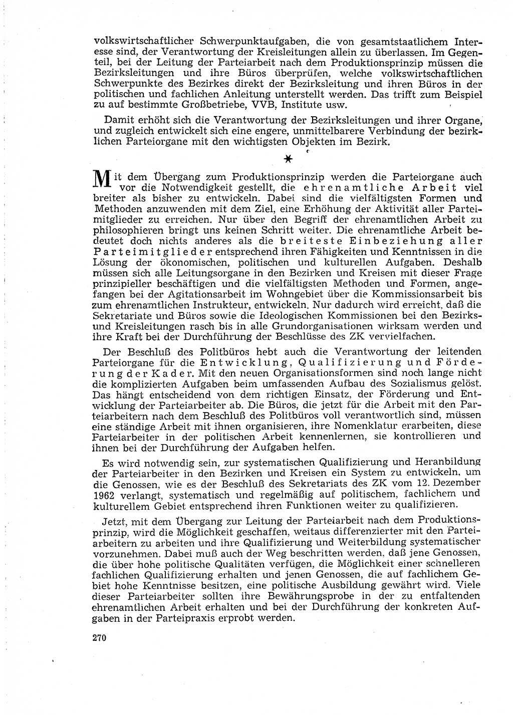 Neuer Weg (NW), Organ des Zentralkomitees (ZK) der SED (Sozialistische Einheitspartei Deutschlands) für Fragen des Parteilebens, 18. Jahrgang [Deutsche Demokratische Republik (DDR)] 1963, Seite 270 (NW ZK SED DDR 1963, S. 270)