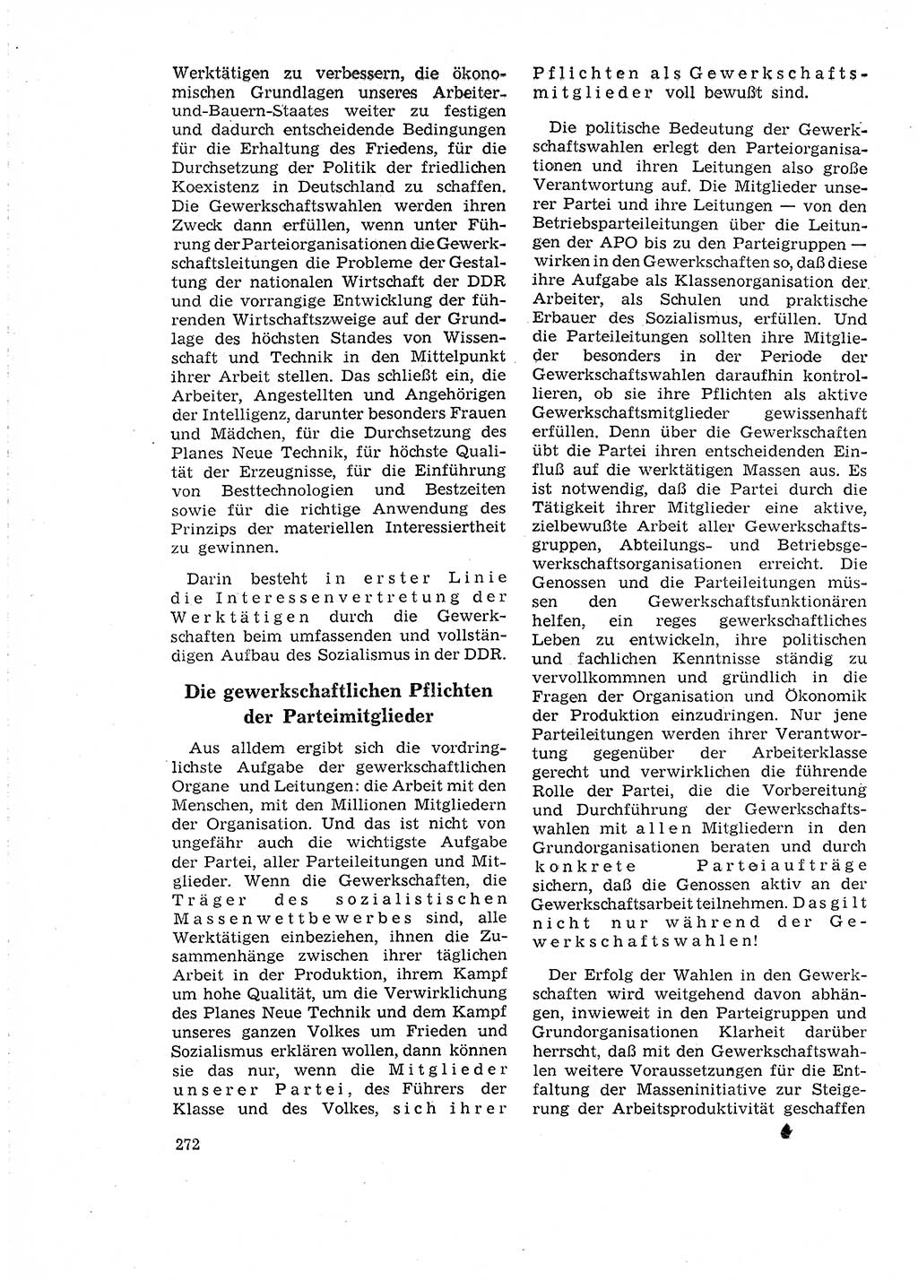 Neuer Weg (NW), Organ des Zentralkomitees (ZK) der SED (Sozialistische Einheitspartei Deutschlands) für Fragen des Parteilebens, 18. Jahrgang [Deutsche Demokratische Republik (DDR)] 1963, Seite 272 (NW ZK SED DDR 1963, S. 272)