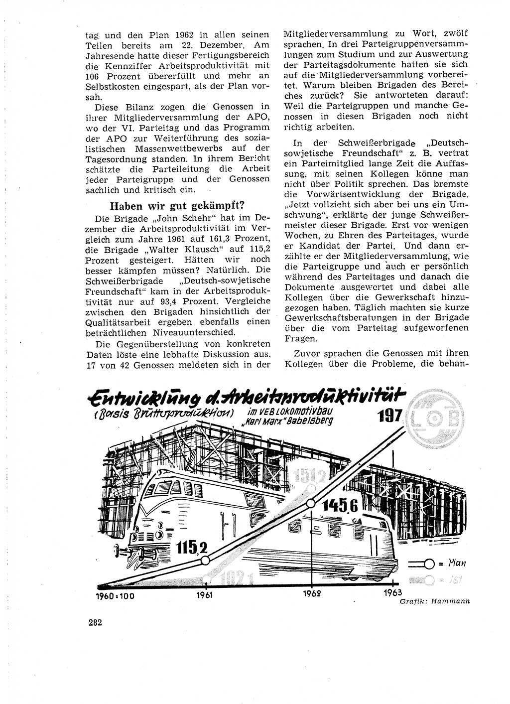 Neuer Weg (NW), Organ des Zentralkomitees (ZK) der SED (Sozialistische Einheitspartei Deutschlands) für Fragen des Parteilebens, 18. Jahrgang [Deutsche Demokratische Republik (DDR)] 1963, Seite 282 (NW ZK SED DDR 1963, S. 282)