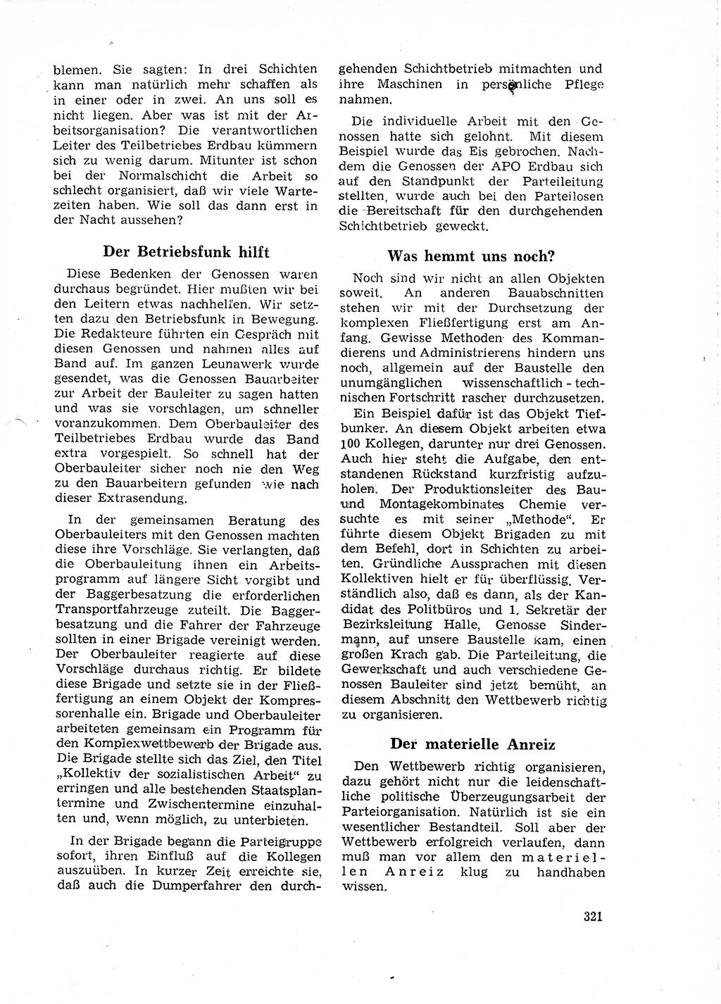Neuer Weg (NW), Organ des Zentralkomitees (ZK) der SED (Sozialistische Einheitspartei Deutschlands) für Fragen des Parteilebens, 18. Jahrgang [Deutsche Demokratische Republik (DDR)] 1963, Seite 321 (NW ZK SED DDR 1963, S. 321)