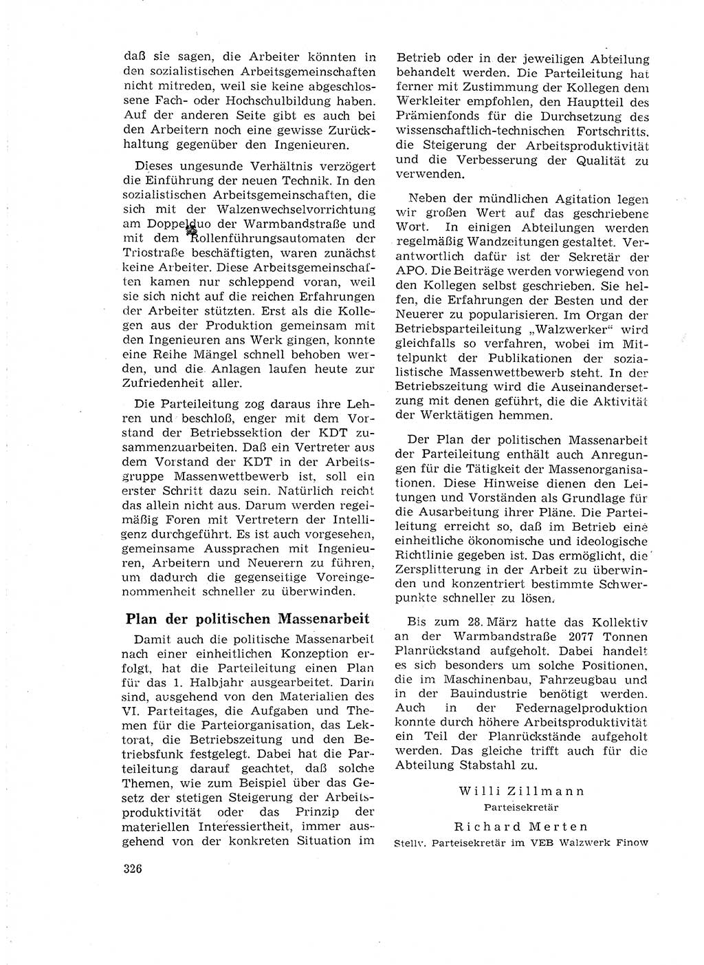 Neuer Weg (NW), Organ des Zentralkomitees (ZK) der SED (Sozialistische Einheitspartei Deutschlands) für Fragen des Parteilebens, 18. Jahrgang [Deutsche Demokratische Republik (DDR)] 1963, Seite 326 (NW ZK SED DDR 1963, S. 326)