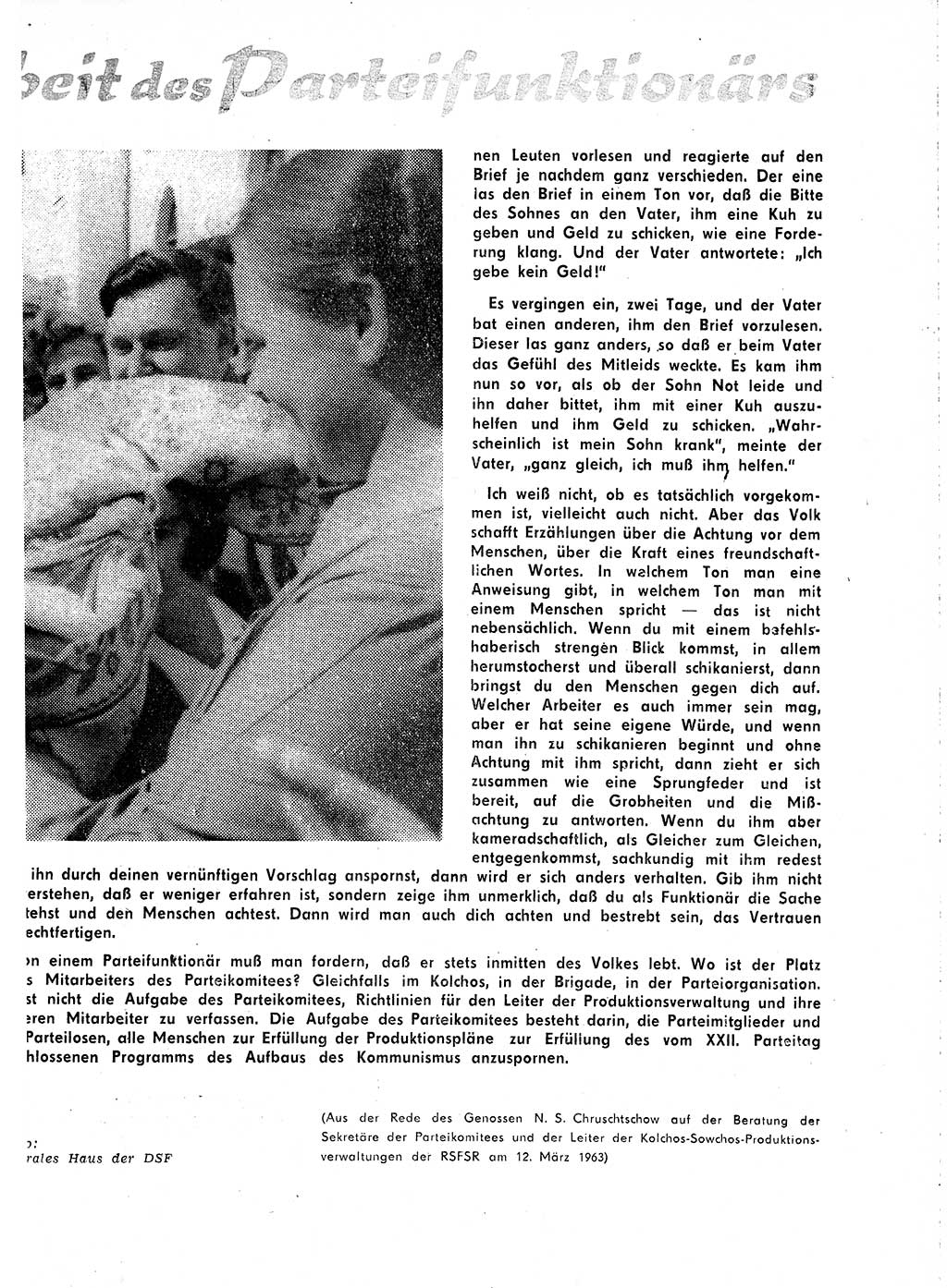 Neuer Weg (NW), Organ des Zentralkomitees (ZK) der SED (Sozialistische Einheitspartei Deutschlands) für Fragen des Parteilebens, 18. Jahrgang [Deutsche Demokratische Republik (DDR)] 1963, Seite 337 (NW ZK SED DDR 1963, S. 337)