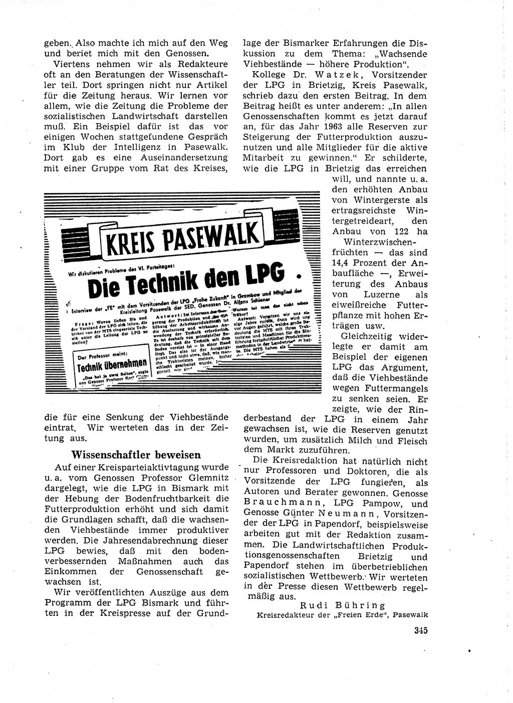 Neuer Weg (NW), Organ des Zentralkomitees (ZK) der SED (Sozialistische Einheitspartei Deutschlands) für Fragen des Parteilebens, 18. Jahrgang [Deutsche Demokratische Republik (DDR)] 1963, Seite 345 (NW ZK SED DDR 1963, S. 345)