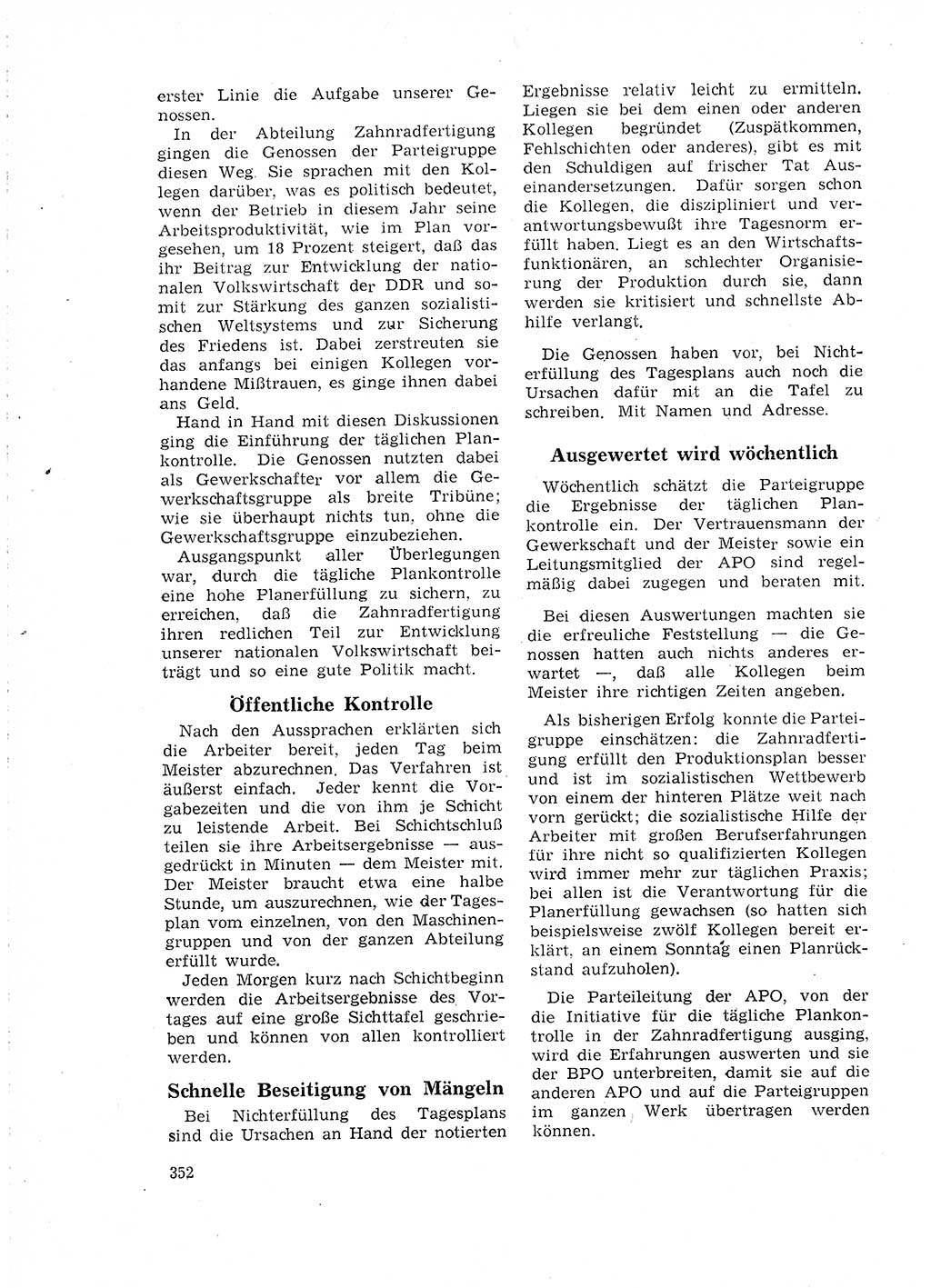 Neuer Weg (NW), Organ des Zentralkomitees (ZK) der SED (Sozialistische Einheitspartei Deutschlands) für Fragen des Parteilebens, 18. Jahrgang [Deutsche Demokratische Republik (DDR)] 1963, Seite 352 (NW ZK SED DDR 1963, S. 352)