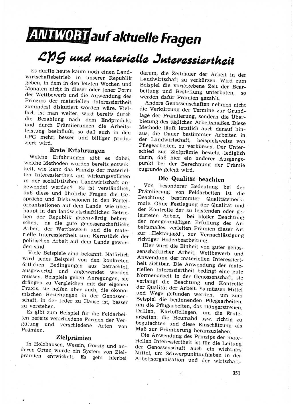 Neuer Weg (NW), Organ des Zentralkomitees (ZK) der SED (Sozialistische Einheitspartei Deutschlands) für Fragen des Parteilebens, 18. Jahrgang [Deutsche Demokratische Republik (DDR)] 1963, Seite 353 (NW ZK SED DDR 1963, S. 353)