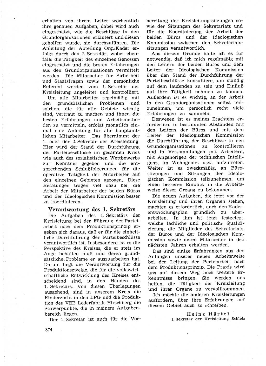 Neuer Weg (NW), Organ des Zentralkomitees (ZK) der SED (Sozialistische Einheitspartei Deutschlands) für Fragen des Parteilebens, 18. Jahrgang [Deutsche Demokratische Republik (DDR)] 1963, Seite 374 (NW ZK SED DDR 1963, S. 374)
