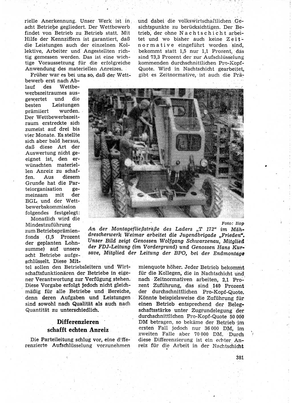 Neuer Weg (NW), Organ des Zentralkomitees (ZK) der SED (Sozialistische Einheitspartei Deutschlands) für Fragen des Parteilebens, 18. Jahrgang [Deutsche Demokratische Republik (DDR)] 1963, Seite 381 (NW ZK SED DDR 1963, S. 381)