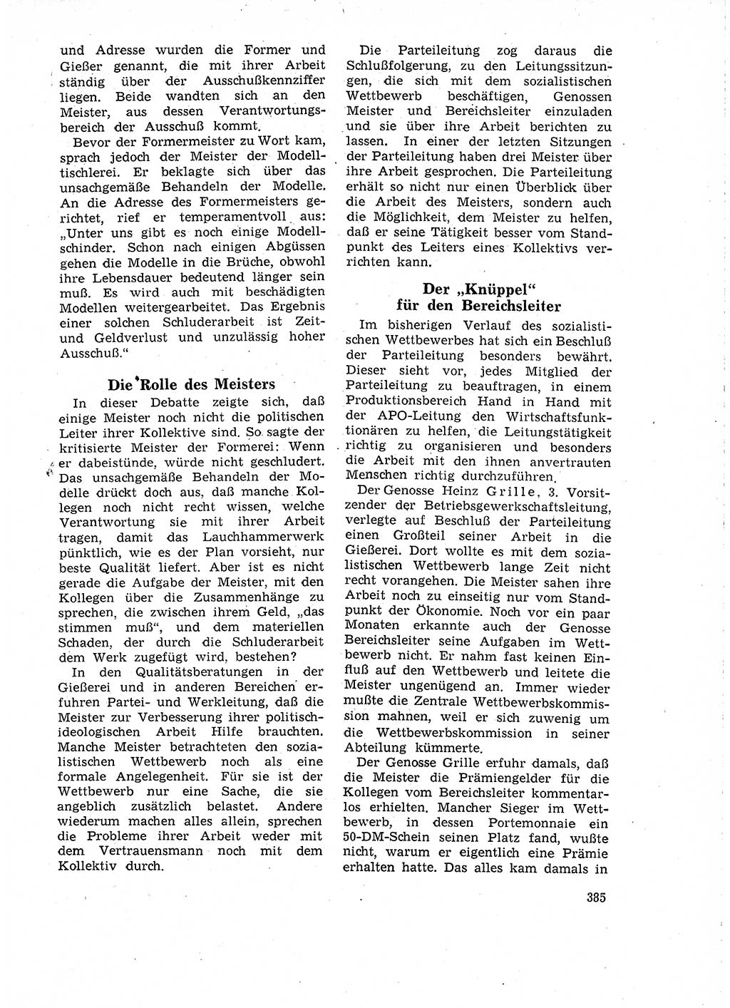 Neuer Weg (NW), Organ des Zentralkomitees (ZK) der SED (Sozialistische Einheitspartei Deutschlands) für Fragen des Parteilebens, 18. Jahrgang [Deutsche Demokratische Republik (DDR)] 1963, Seite 385 (NW ZK SED DDR 1963, S. 385)