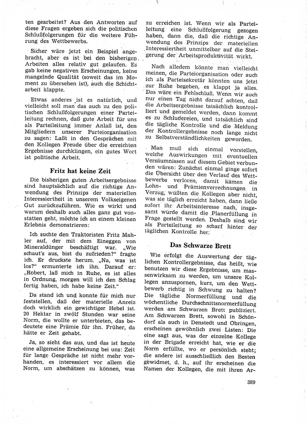 Neuer Weg (NW), Organ des Zentralkomitees (ZK) der SED (Sozialistische Einheitspartei Deutschlands) für Fragen des Parteilebens, 18. Jahrgang [Deutsche Demokratische Republik (DDR)] 1963, Seite 389 (NW ZK SED DDR 1963, S. 389)