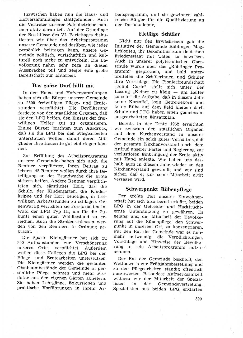 Neuer Weg (NW), Organ des Zentralkomitees (ZK) der SED (Sozialistische Einheitspartei Deutschlands) für Fragen des Parteilebens, 18. Jahrgang [Deutsche Demokratische Republik (DDR)] 1963, Seite 399 (NW ZK SED DDR 1963, S. 399)