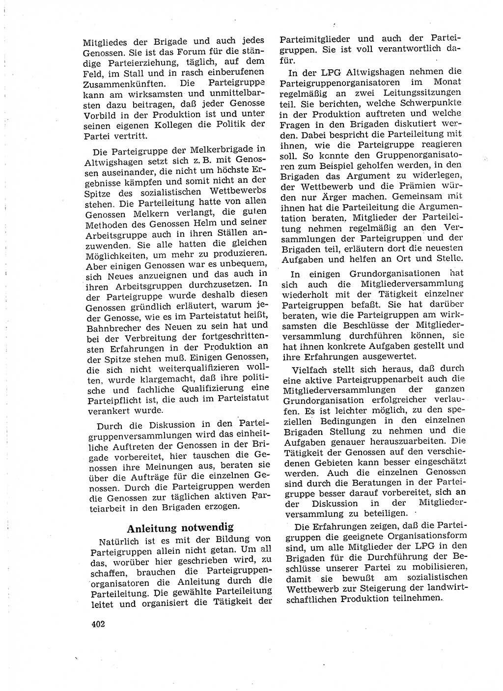 Neuer Weg (NW), Organ des Zentralkomitees (ZK) der SED (Sozialistische Einheitspartei Deutschlands) für Fragen des Parteilebens, 18. Jahrgang [Deutsche Demokratische Republik (DDR)] 1963, Seite 402 (NW ZK SED DDR 1963, S. 402)
