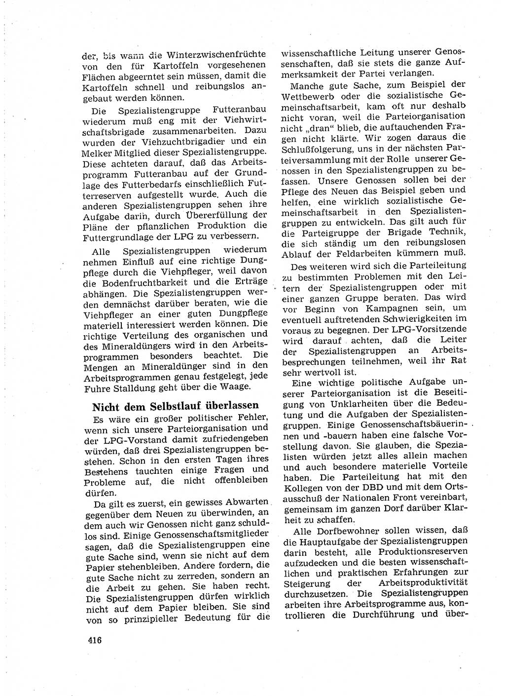 Neuer Weg (NW), Organ des Zentralkomitees (ZK) der SED (Sozialistische Einheitspartei Deutschlands) für Fragen des Parteilebens, 18. Jahrgang [Deutsche Demokratische Republik (DDR)] 1963, Seite 416 (NW ZK SED DDR 1963, S. 416)
