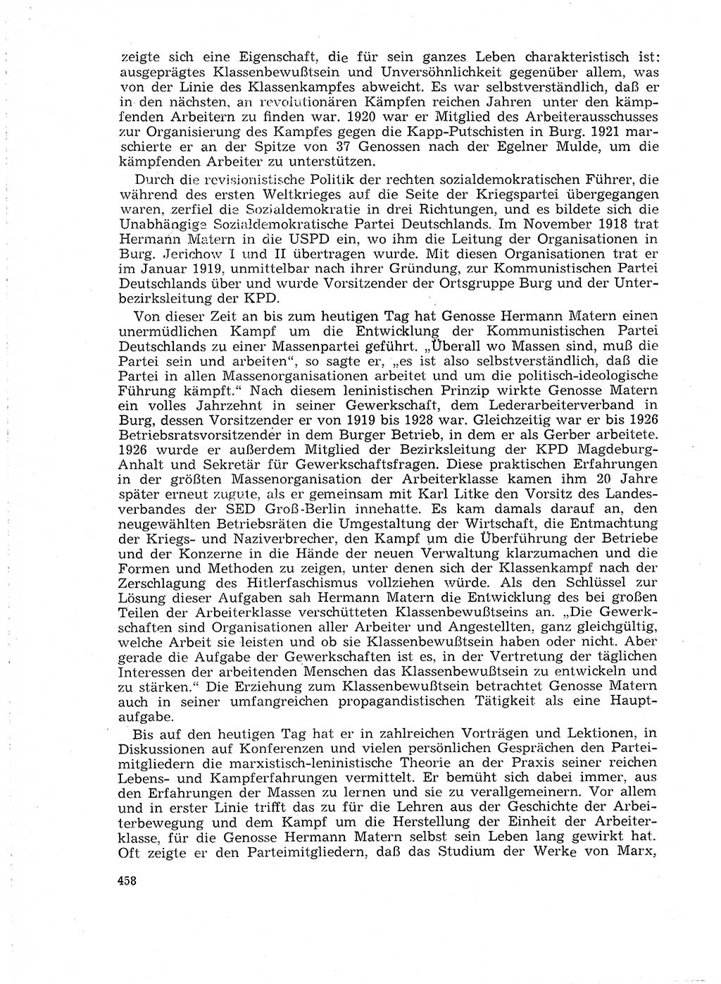 Neuer Weg (NW), Organ des Zentralkomitees (ZK) der SED (Sozialistische Einheitspartei Deutschlands) für Fragen des Parteilebens, 18. Jahrgang [Deutsche Demokratische Republik (DDR)] 1963, Seite 458 (NW ZK SED DDR 1963, S. 458)