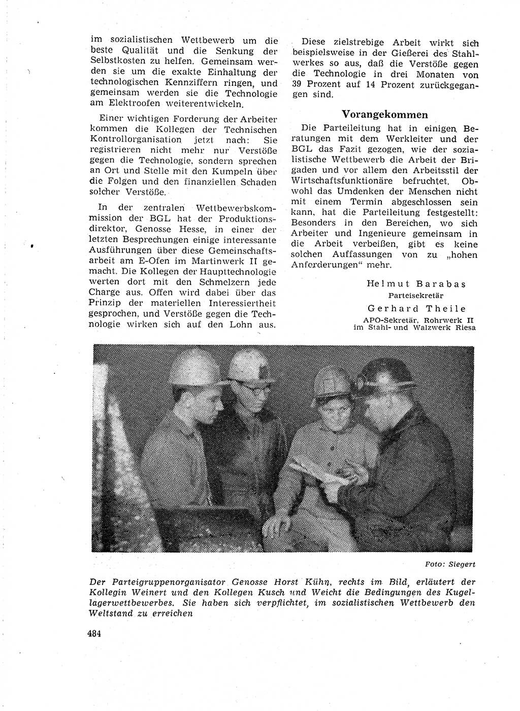 Neuer Weg (NW), Organ des Zentralkomitees (ZK) der SED (Sozialistische Einheitspartei Deutschlands) für Fragen des Parteilebens, 18. Jahrgang [Deutsche Demokratische Republik (DDR)] 1963, Seite 484 (NW ZK SED DDR 1963, S. 484)