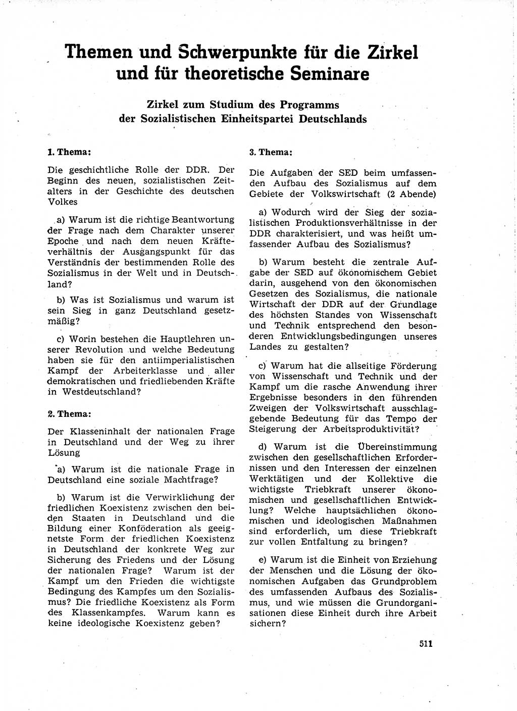 Neuer Weg (NW), Organ des Zentralkomitees (ZK) der SED (Sozialistische Einheitspartei Deutschlands) für Fragen des Parteilebens, 18. Jahrgang [Deutsche Demokratische Republik (DDR)] 1963, Seite 511 (NW ZK SED DDR 1963, S. 511)