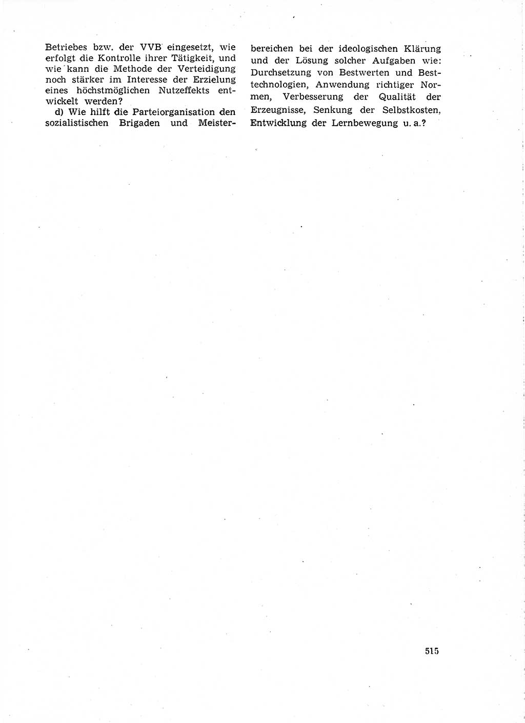 Neuer Weg (NW), Organ des Zentralkomitees (ZK) der SED (Sozialistische Einheitspartei Deutschlands) für Fragen des Parteilebens, 18. Jahrgang [Deutsche Demokratische Republik (DDR)] 1963, Seite 515 (NW ZK SED DDR 1963, S. 515)