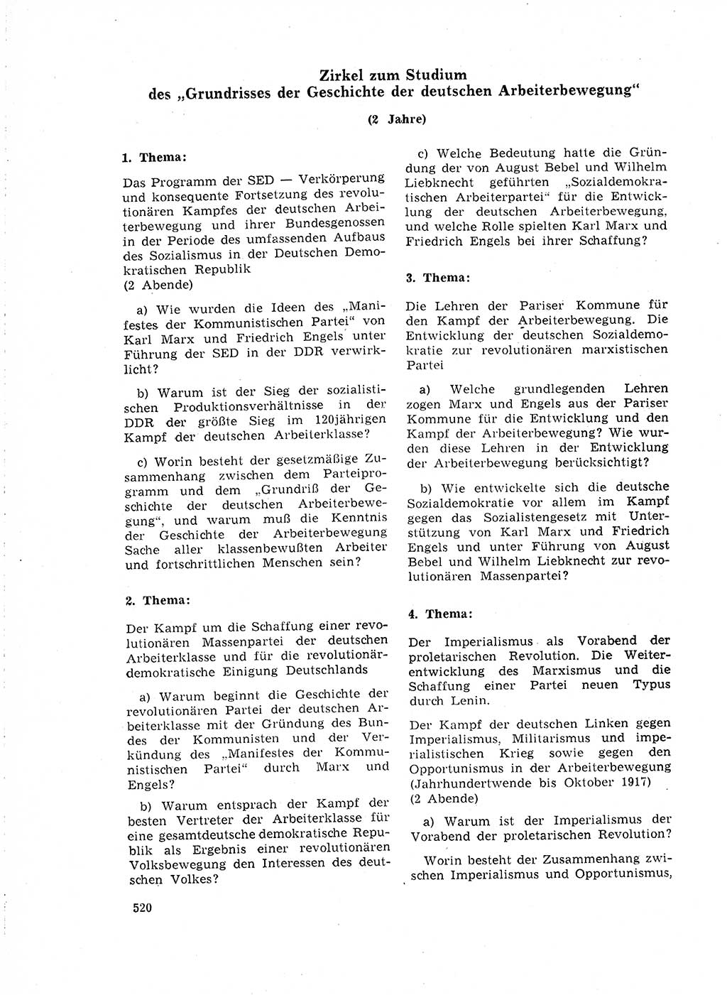 Neuer Weg (NW), Organ des Zentralkomitees (ZK) der SED (Sozialistische Einheitspartei Deutschlands) für Fragen des Parteilebens, 18. Jahrgang [Deutsche Demokratische Republik (DDR)] 1963, Seite 520 (NW ZK SED DDR 1963, S. 520)