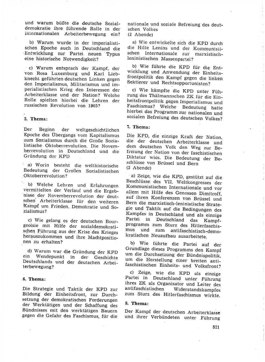 Neuer Weg (NW), Organ des Zentralkomitees (ZK) der SED (Sozialistische Einheitspartei Deutschlands) für Fragen des Parteilebens, 18. Jahrgang [Deutsche Demokratische Republik (DDR)] 1963, Seite 521 (NW ZK SED DDR 1963, S. 521)