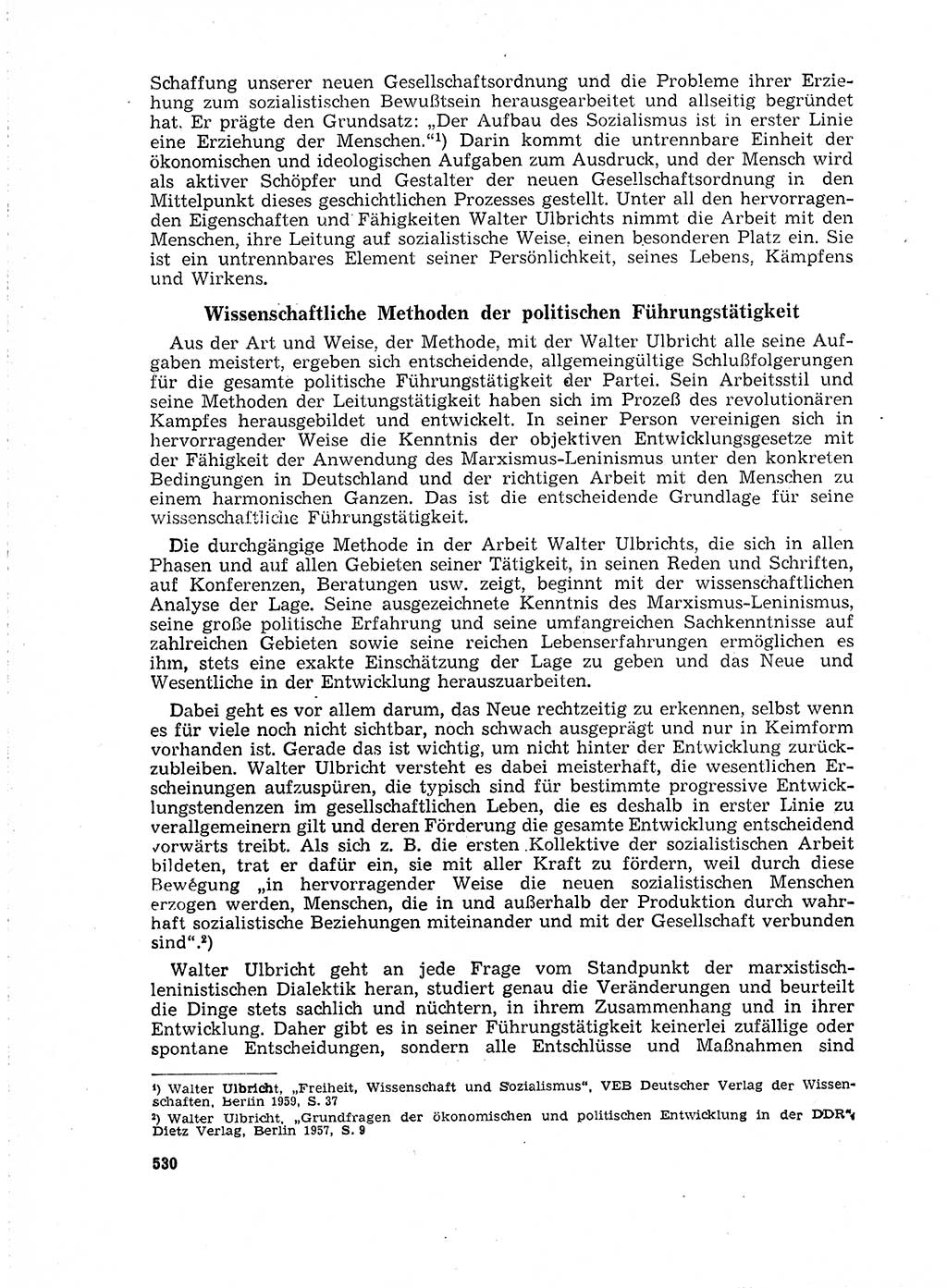 Neuer Weg (NW), Organ des Zentralkomitees (ZK) der SED (Sozialistische Einheitspartei Deutschlands) für Fragen des Parteilebens, 18. Jahrgang [Deutsche Demokratische Republik (DDR)] 1963, Seite 530 (NW ZK SED DDR 1963, S. 530)